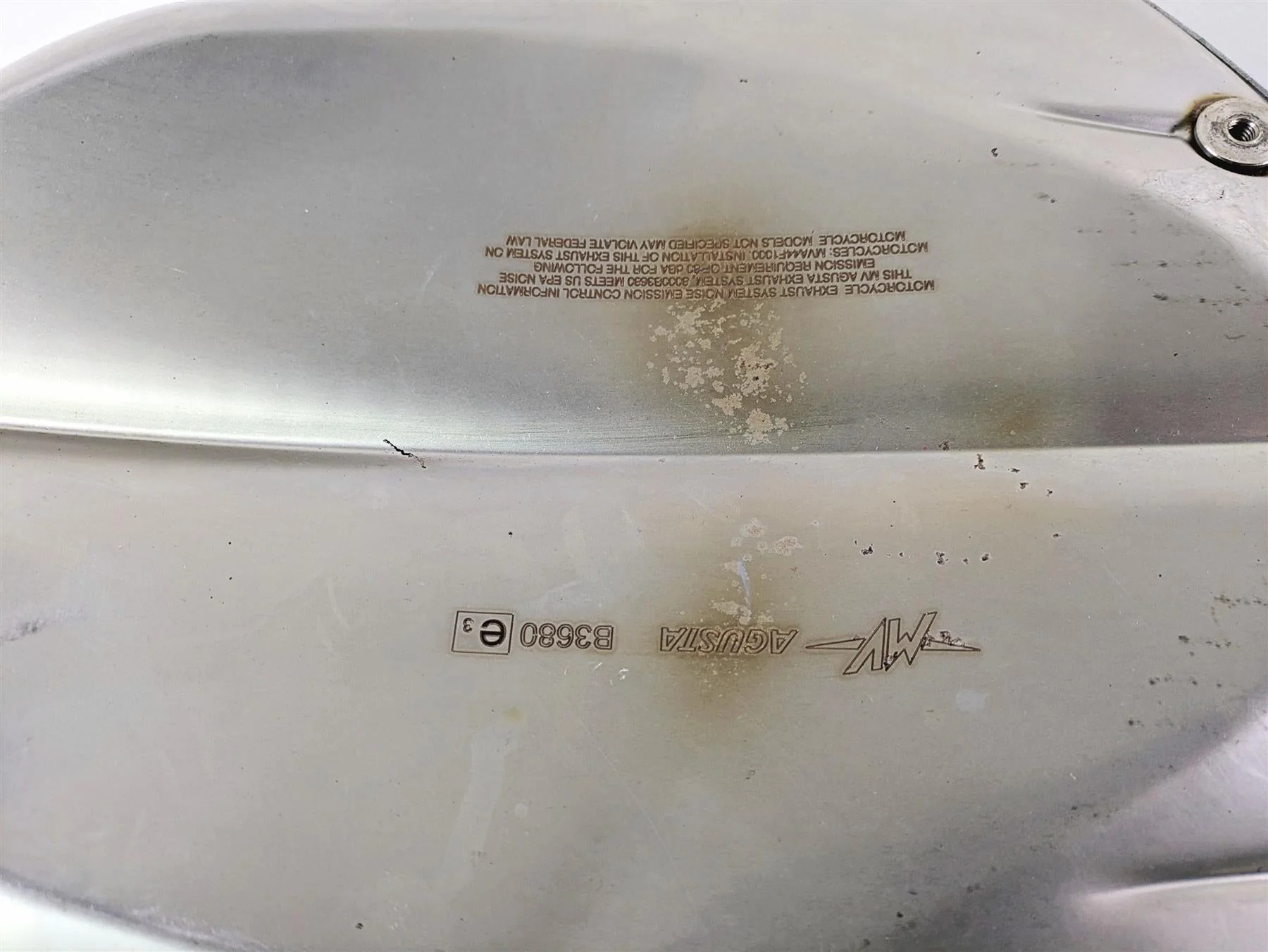 2012 Mv Agusta F4 RR Corse Inox Pipes RG4 Exhaust Muffler B3680 RRSC015 - Image 7