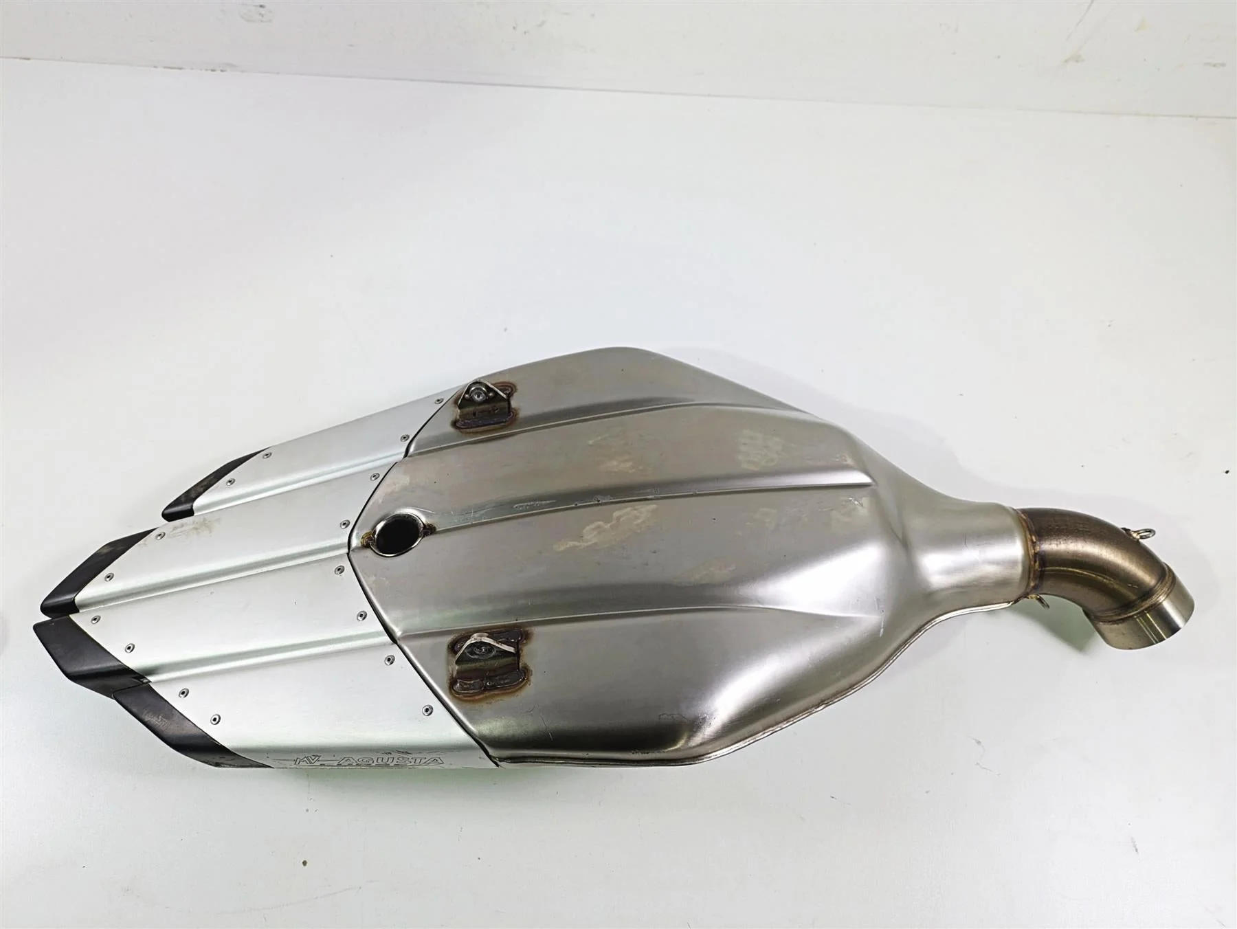 2012 Mv Agusta F4 RR Corse Inox Pipes RG4 Exhaust Muffler B3680 RRSC015 - Image 9