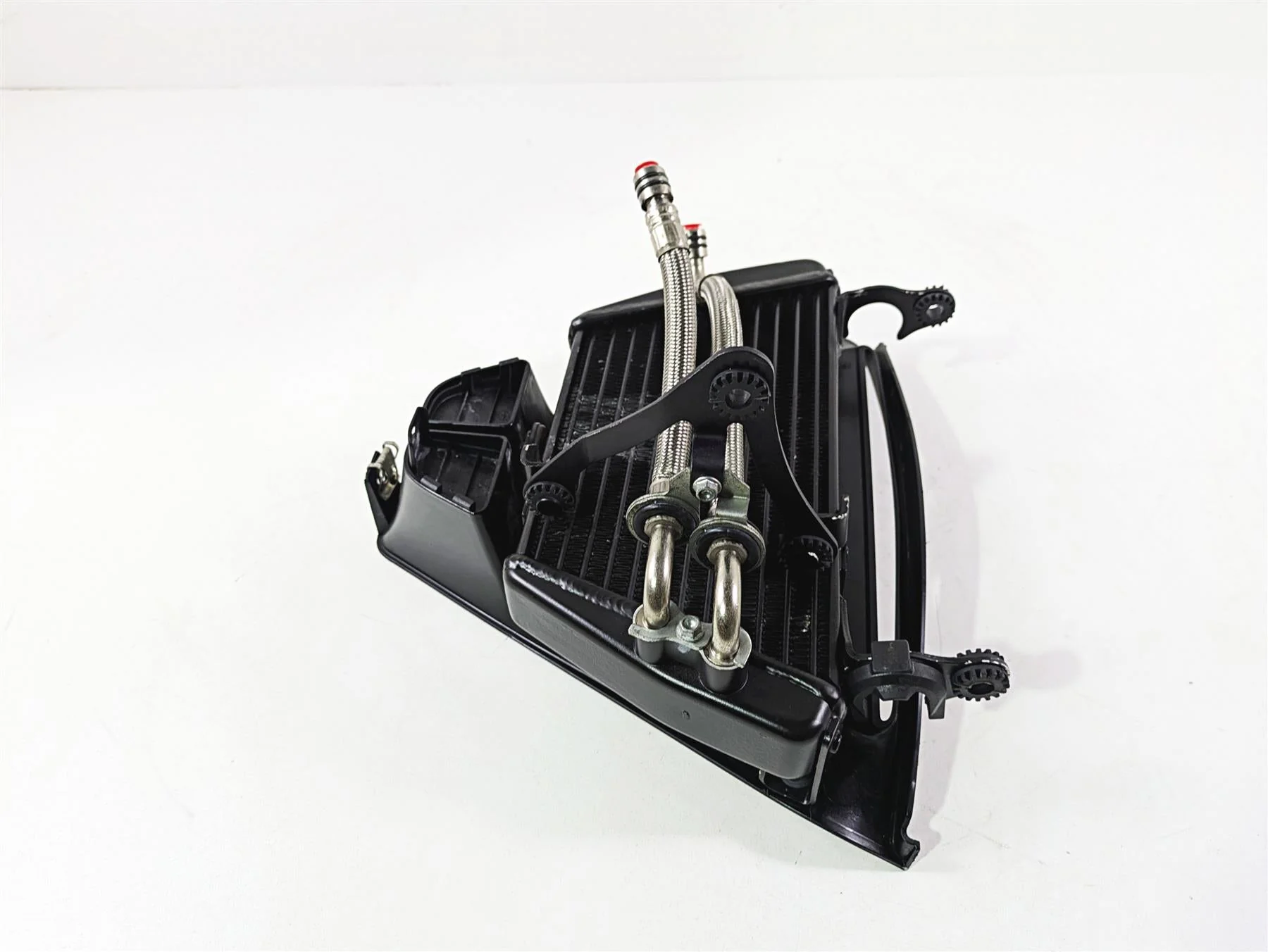 2012 Mv Agusta F4 RR Oil Cooler + Lines & Cover - No Leaks 8000B4882 - Image 2
