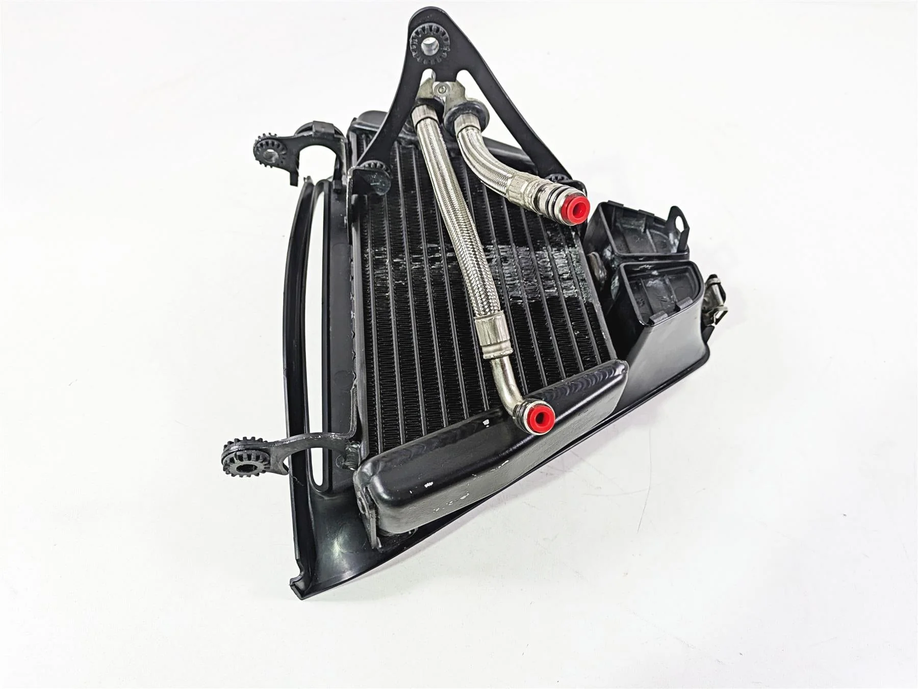 2012 Mv Agusta F4 RR Oil Cooler + Lines & Cover - No Leaks 8000B4882 - Image 4