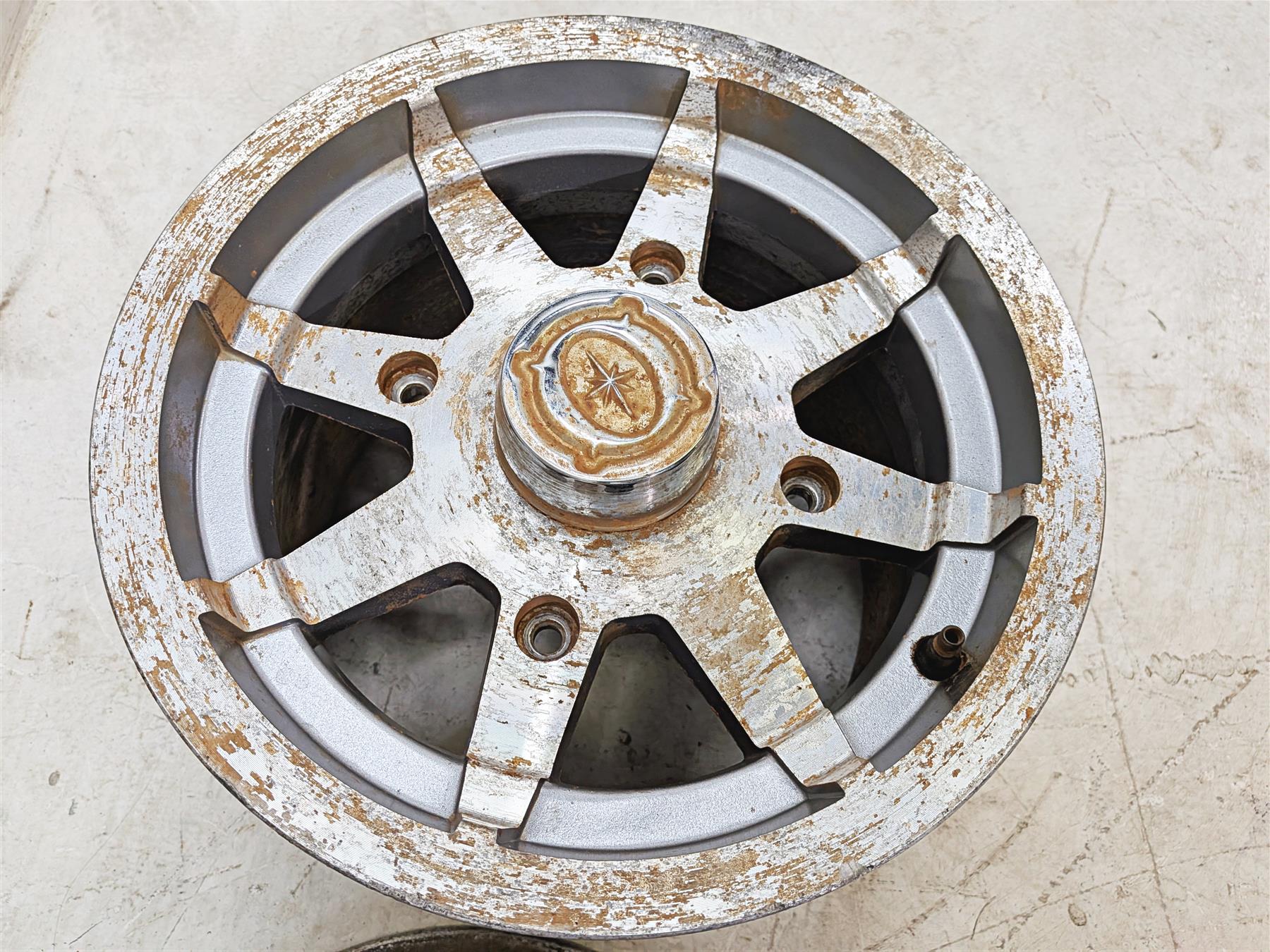 2012 Polaris Ranger 800 XP 12x6 12x8 Cast Front Rear Wheel Rim Set 1521106 - Image 10