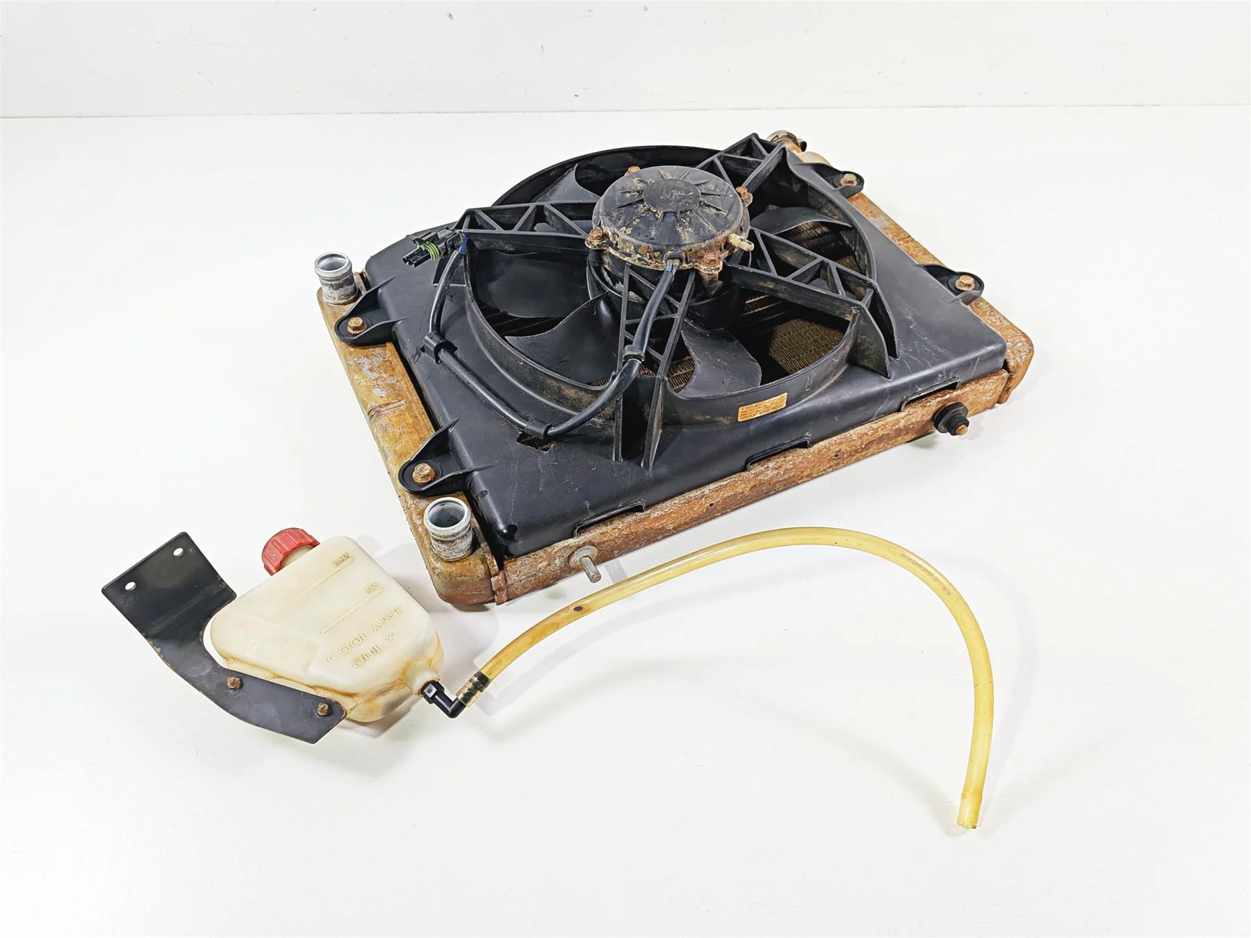 2012 Polaris Ranger 800 XP Oem Radiator Fan Reservoir Set Tested 2411732 1240721