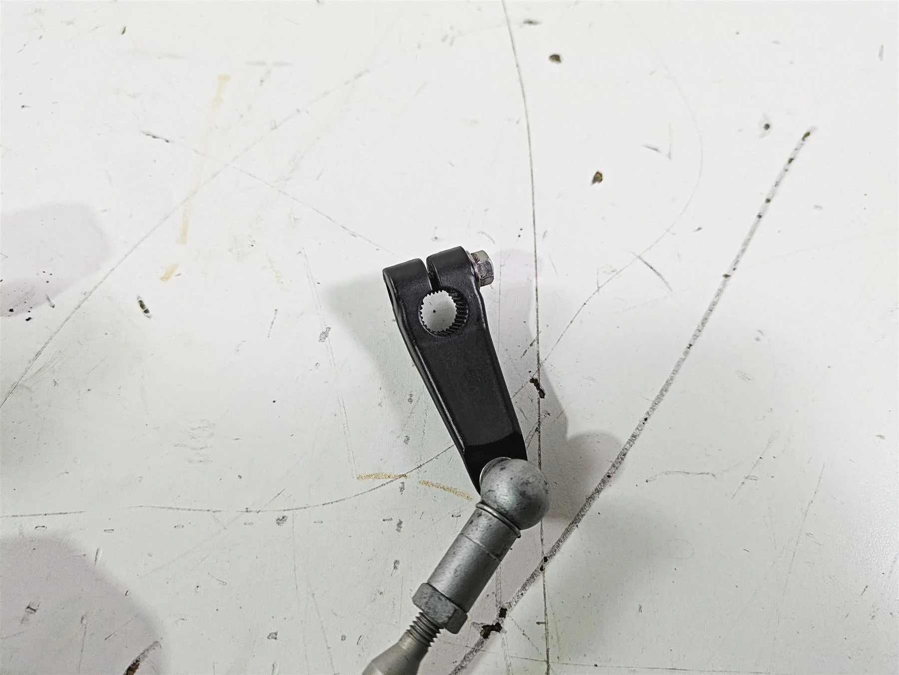 2012 Triumph Daytona 675 Left Rider Footpeg Mount + Shifter Parts T2082066 - Image 8