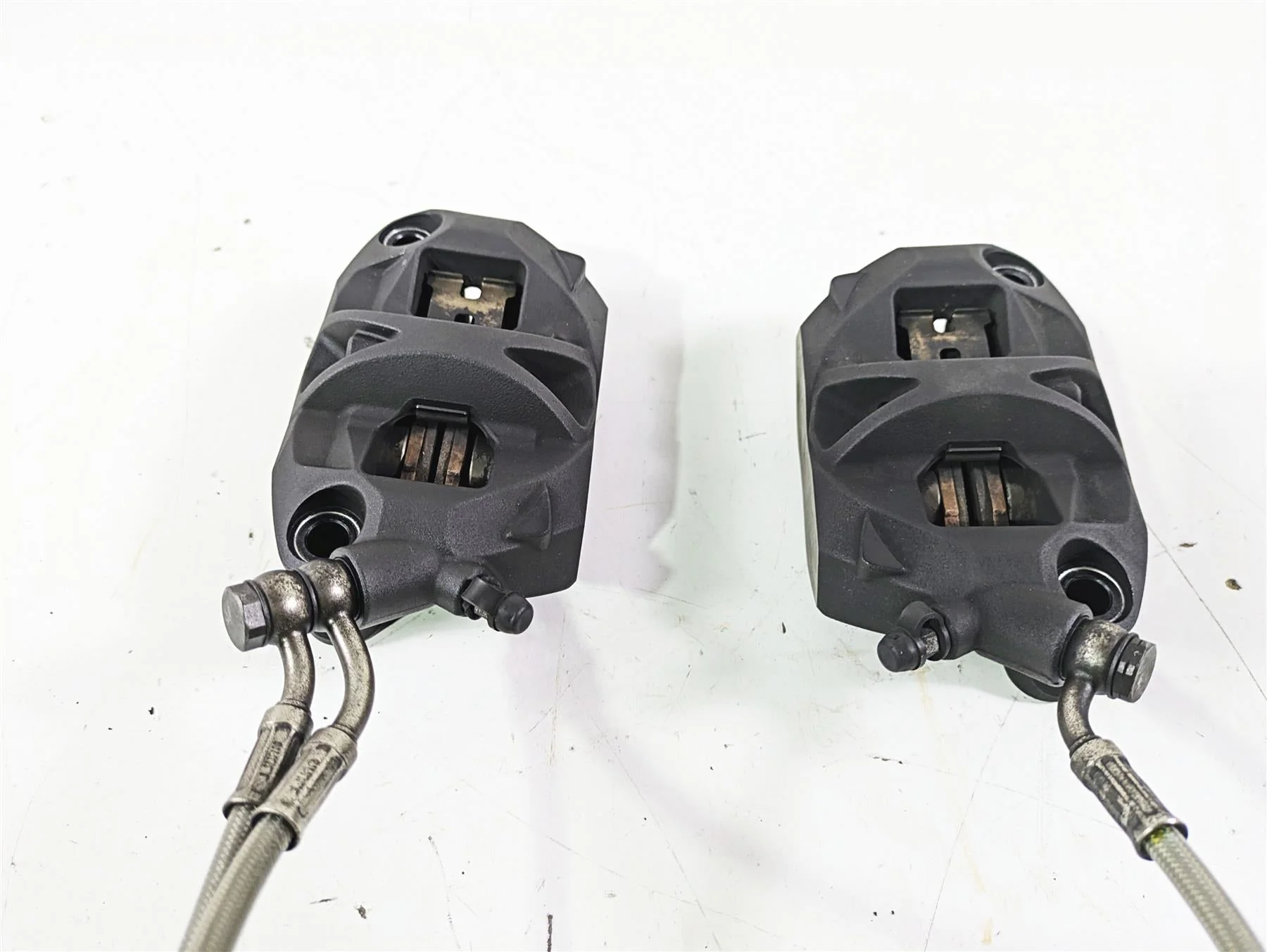 2012 Triumph Daytona 675 Nissin Front Brake Caliper 108mm Set T2021220 T2021230 - Image 3