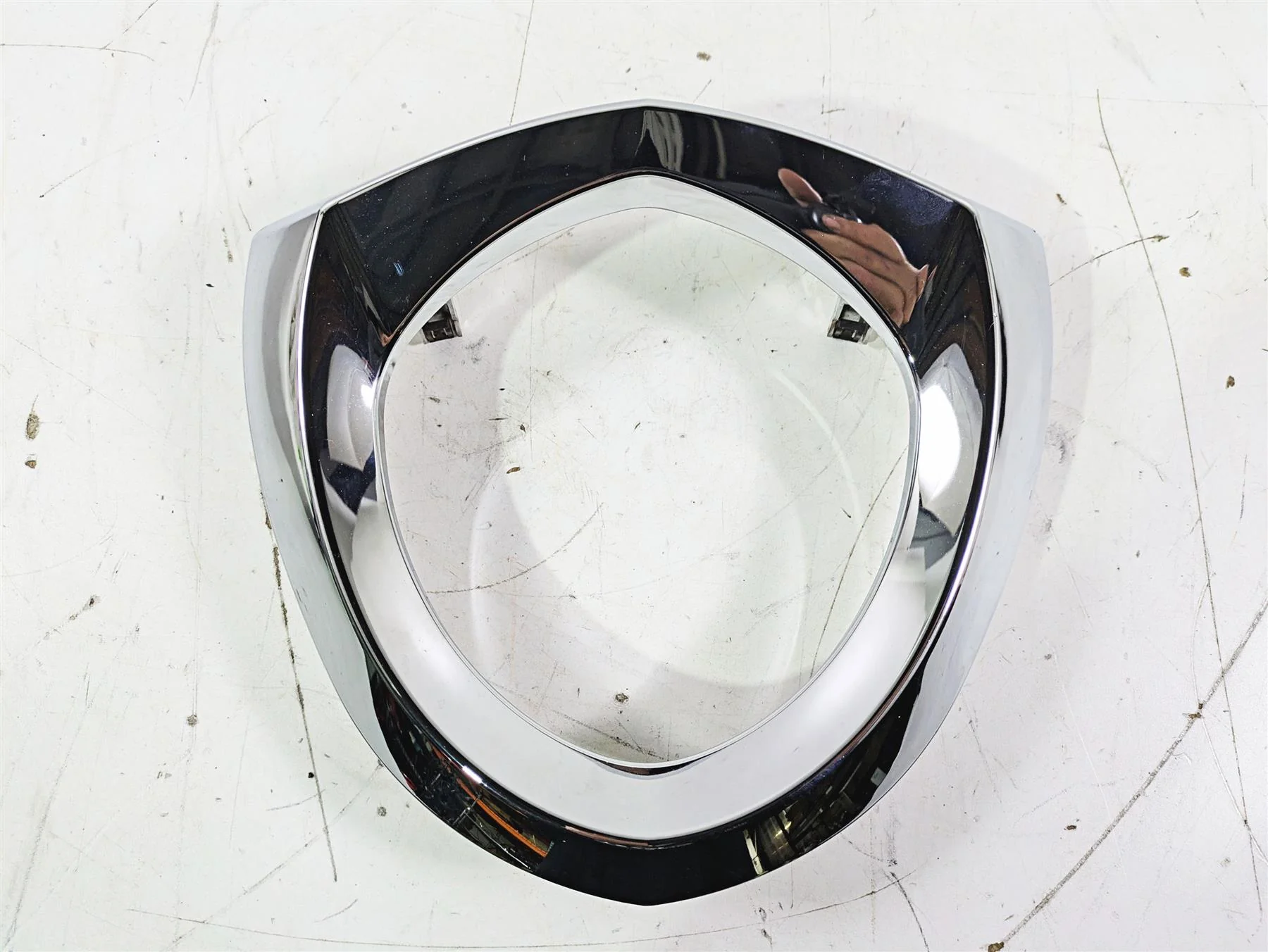 2012 Victory Cross Country Chrome Headlight Head Light Cover Fairing 5437555 - Image 5