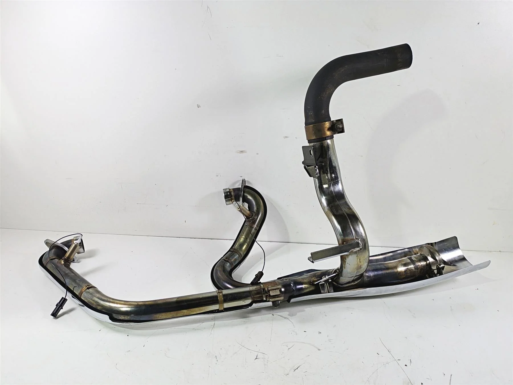 2012 Victory Cross Country Exhaust Header Manifold Pipe Set 1262072 1261981 - Image 8