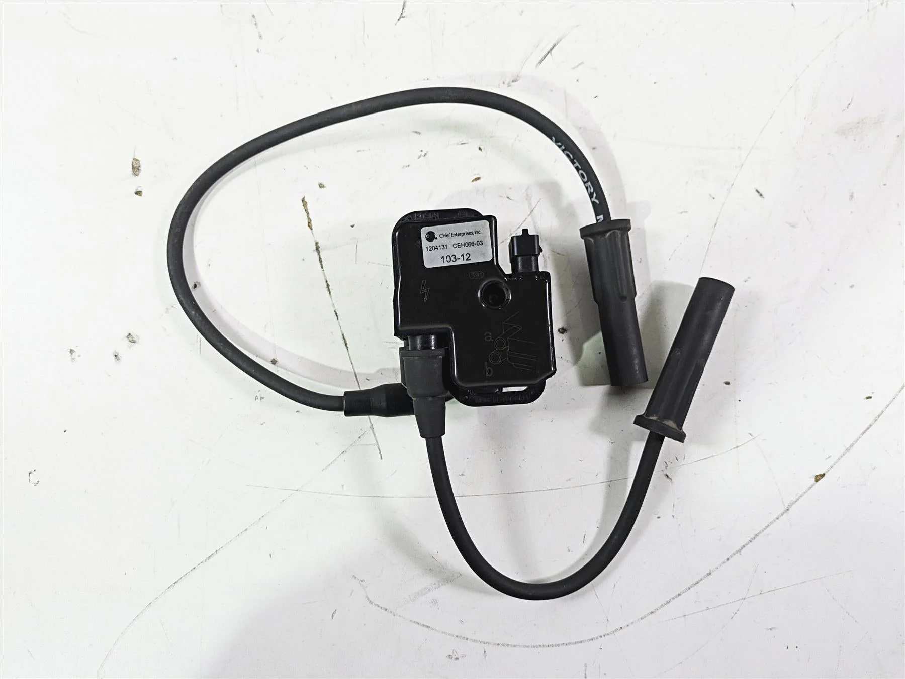 2012 Victory Cross Country Ignition Coils + Wires & Plugs Set 1204131 4010425 - Image 5
