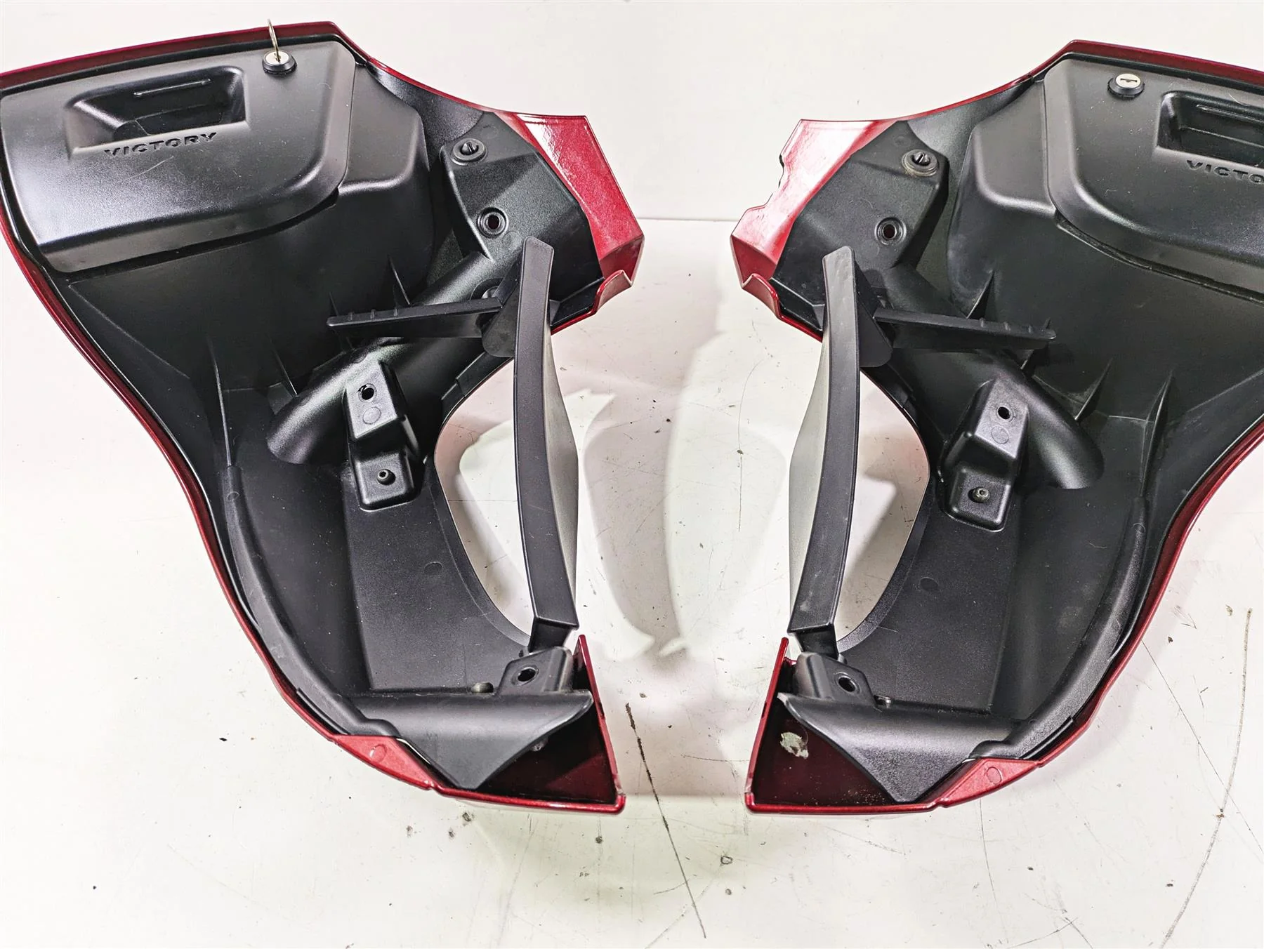 2012 Victory Cross Country Left Right Lower Leg Fairing Set - Modified 5438927 - Image 6
