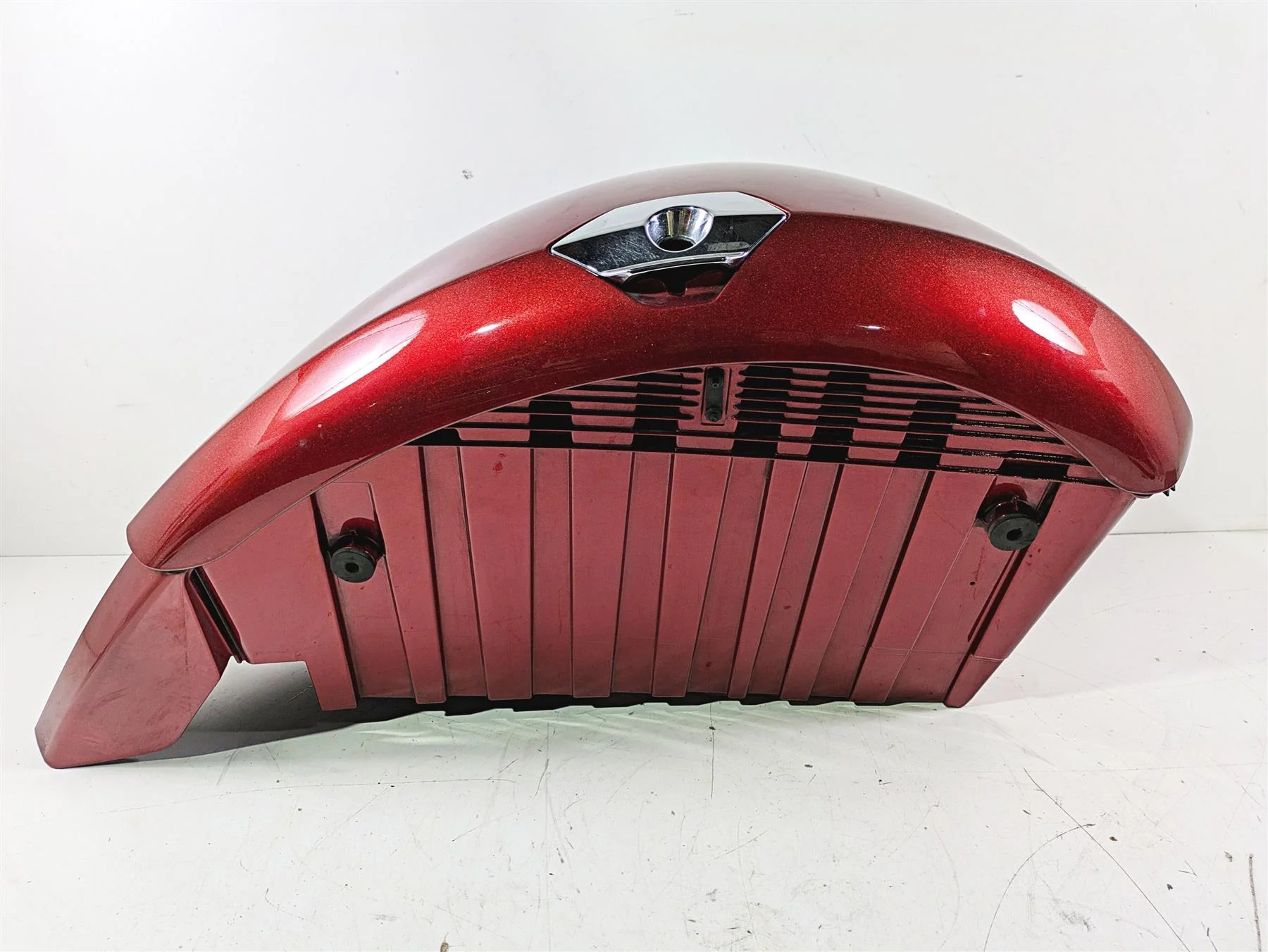 2012 Victory Cross Country Left Saddlebag Saddle Bag Sunset Red 5438372 - Image 4