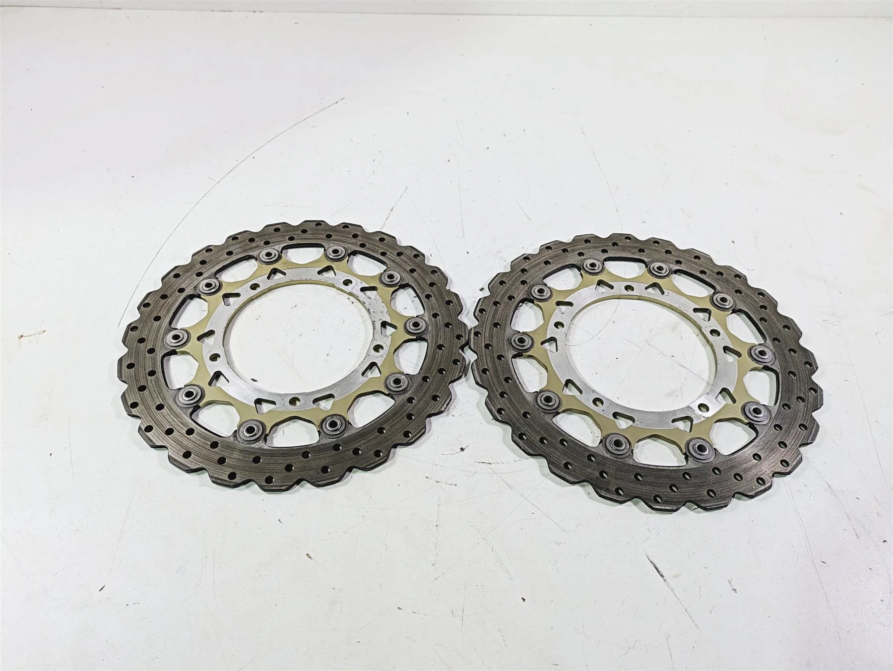 2012 Yamaha XT1200 Super Tenere Front Brake Disc Rotor Set 23P-2581T-00-00 - Image 4