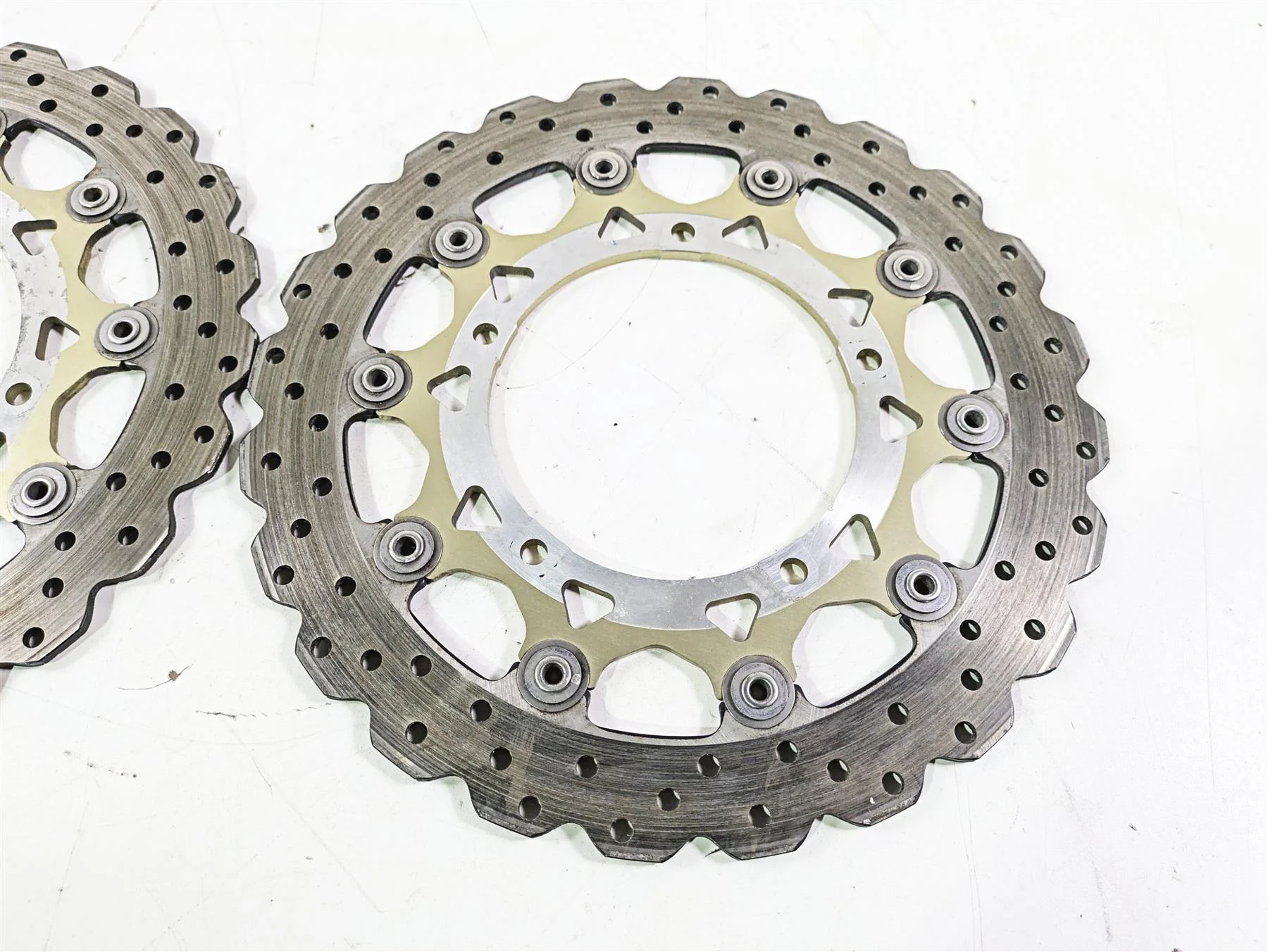 2012 Yamaha XT1200 Super Tenere Front Brake Disc Rotor Set 23P-2581T-00-00 - Image 5