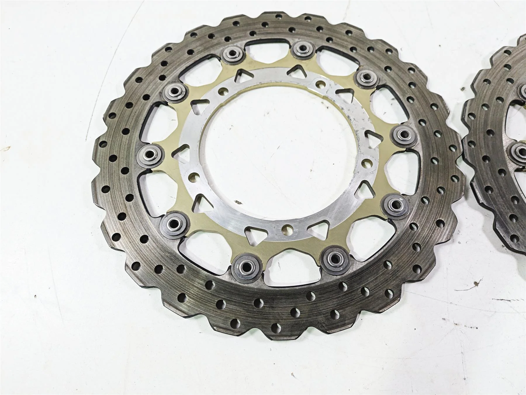 2012 Yamaha XT1200 Super Tenere Front Brake Disc Rotor Set 23P-2581T-00-00 - Image 6