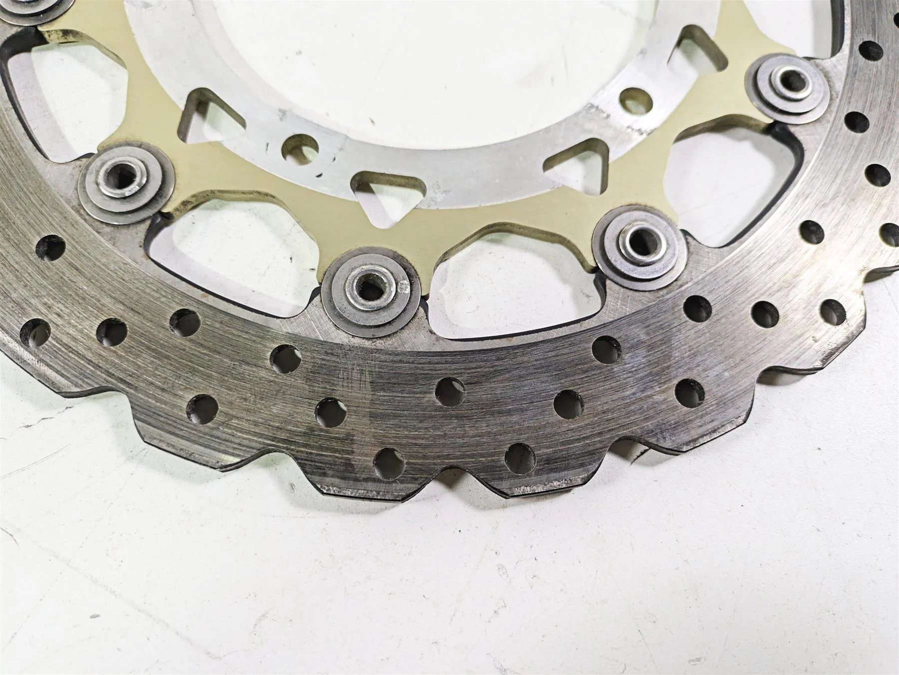 2012 Yamaha XT1200 Super Tenere Front Brake Disc Rotor Set 23P-2581T-00-00 - Image 9