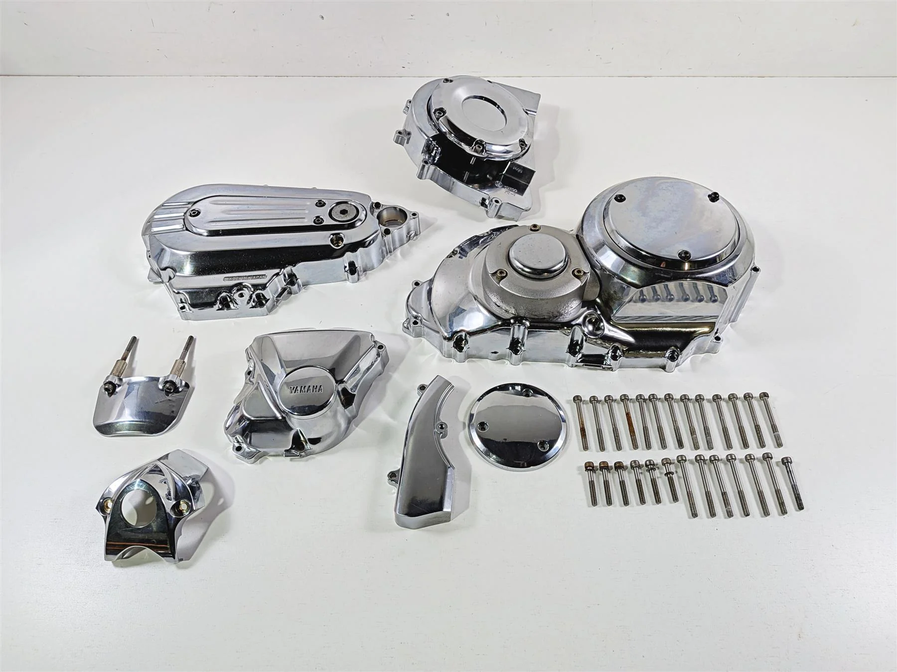 2012 Yamaha XV1900 Raider S Chrome Primary & Engine Side Covers 1D7-15779-00-00