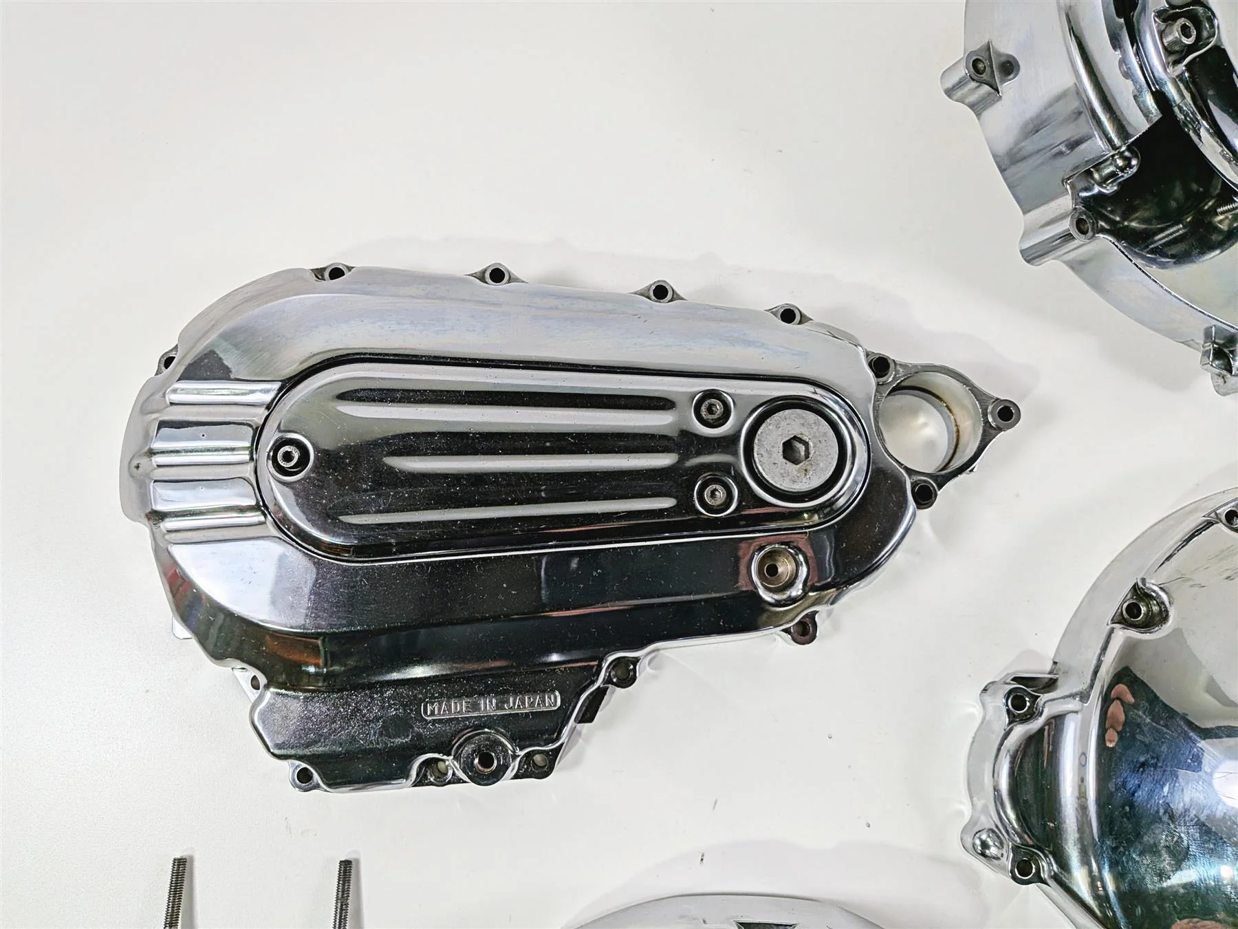 2012 Yamaha XV1900 Raider S Chrome Primary & Engine Side Covers 1D7-15779-00-00 - Image 4