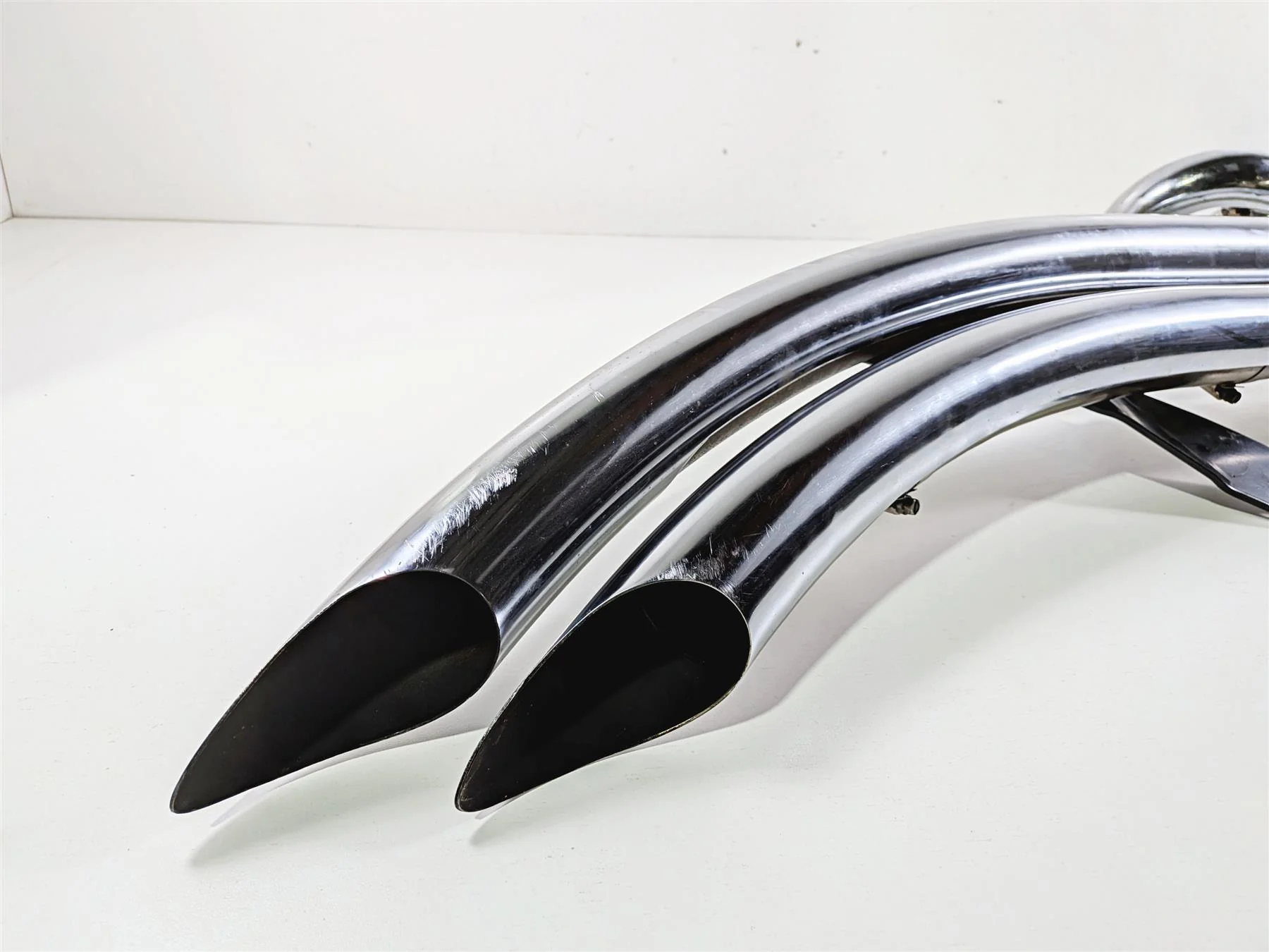 2012 Yamaha XV1900 Raider S Cobra Speedster Swept Exhaust Radius -READ 2225 - Image 3