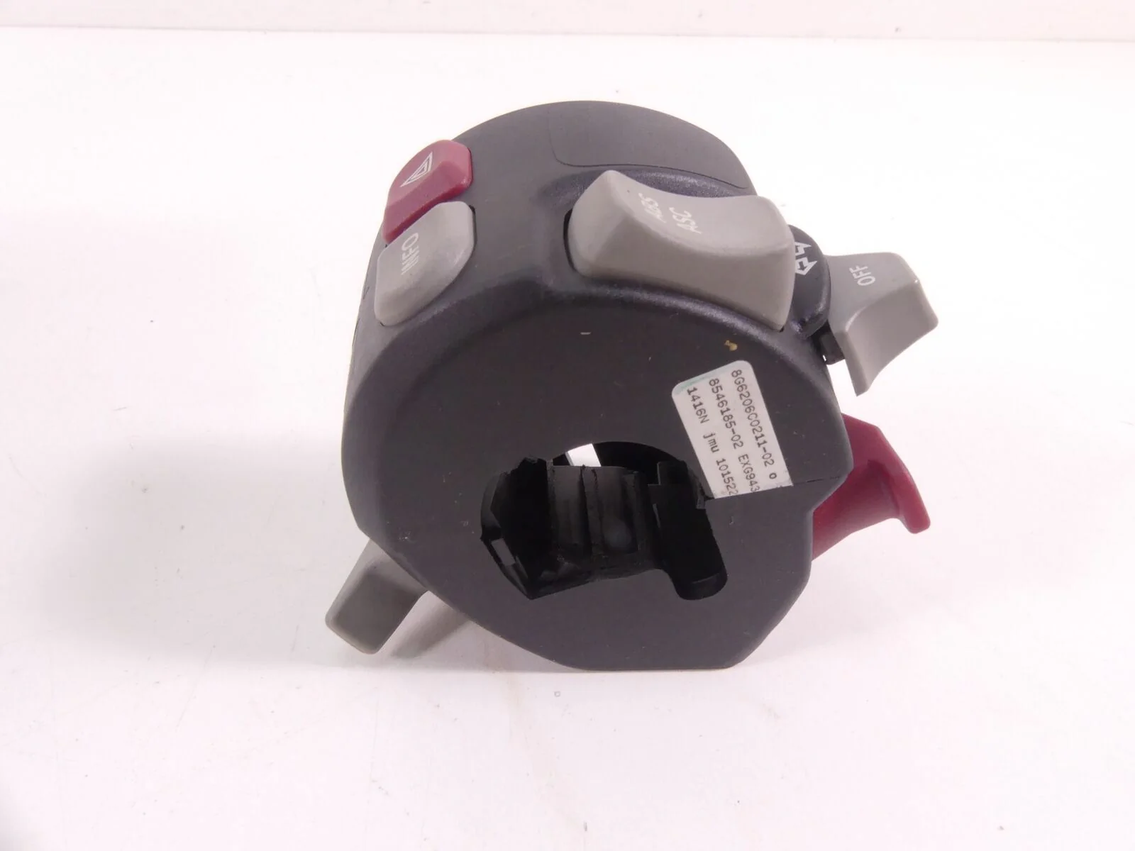 2013 BMW F800GS K72 Left Hand Control Switch Info Light ABS ASC 61318546185 - Image 2
