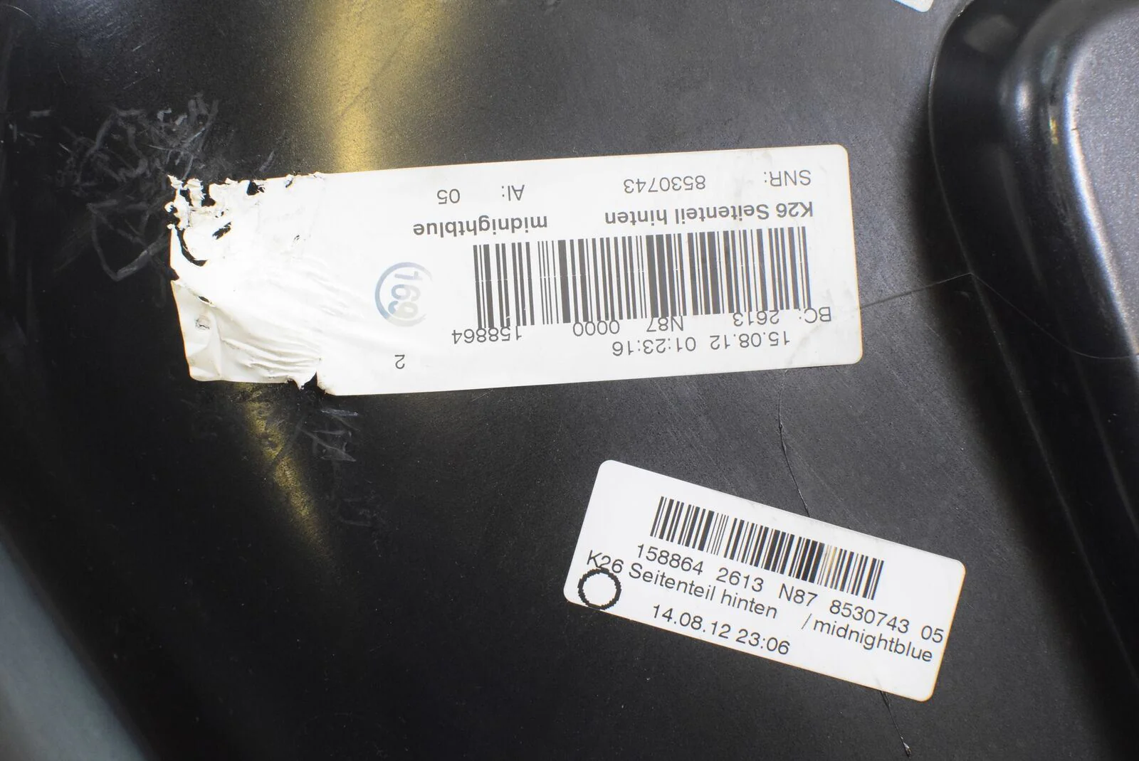 2013 BMW R1200 RT K26 Main Left Tank Fairing Cover Midnightblue 46637681055 - Image 11