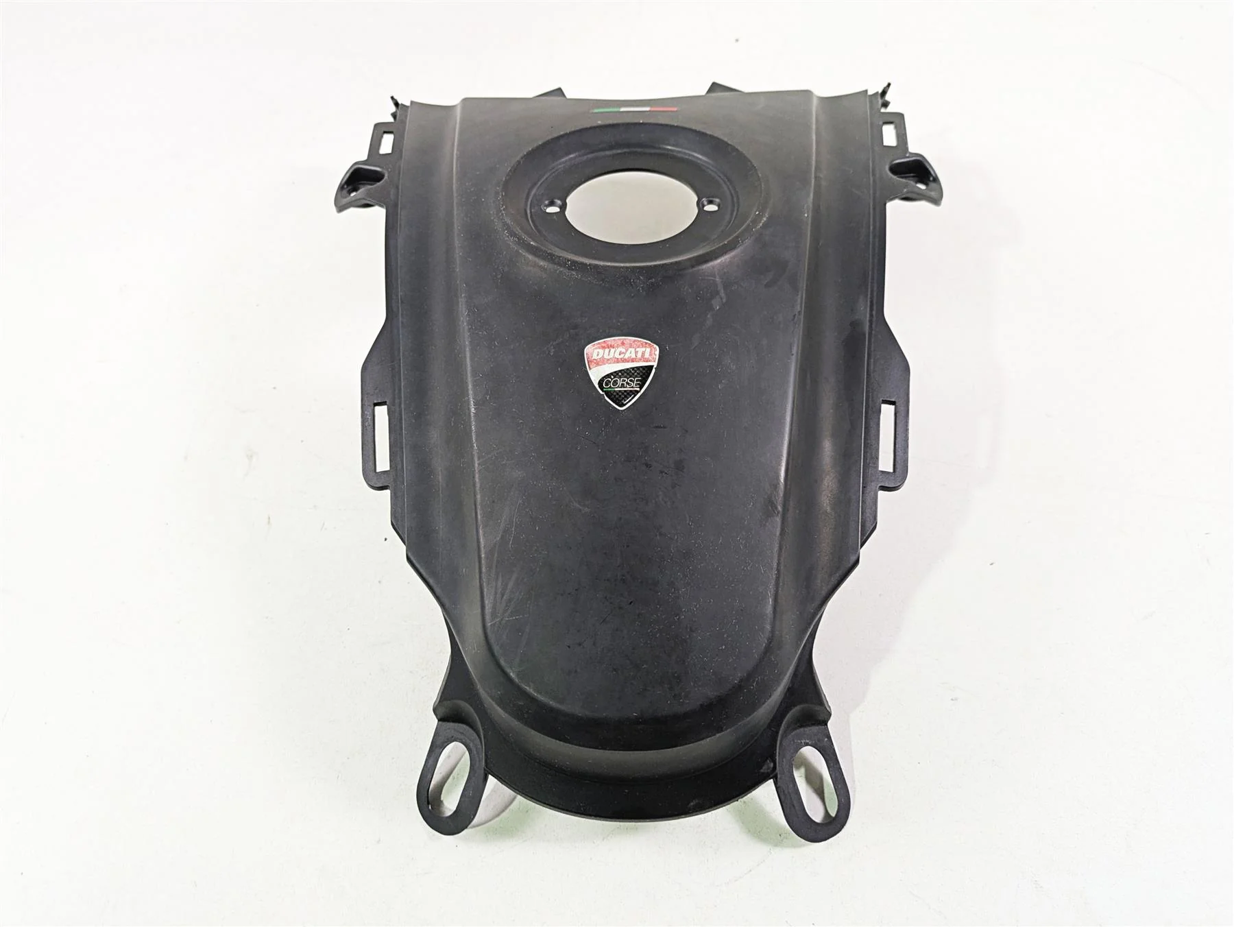 2013 Ducati Hypermotard 821 SP Center Fuel Tank Fairing Cover 48015671B - Image 5