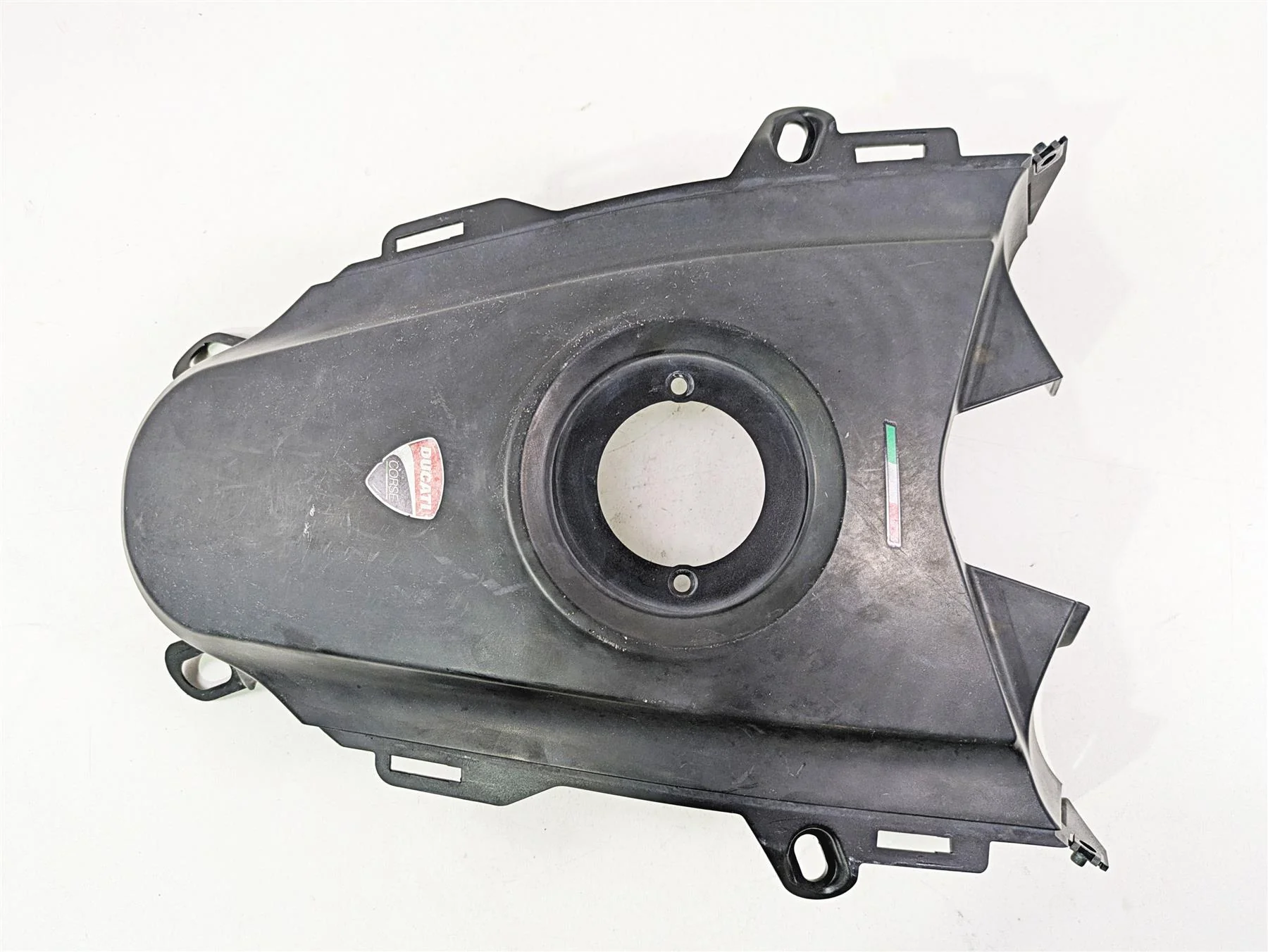 2013 Ducati Hypermotard 821 SP Center Fuel Tank Fairing Cover 48015671B - Image 6