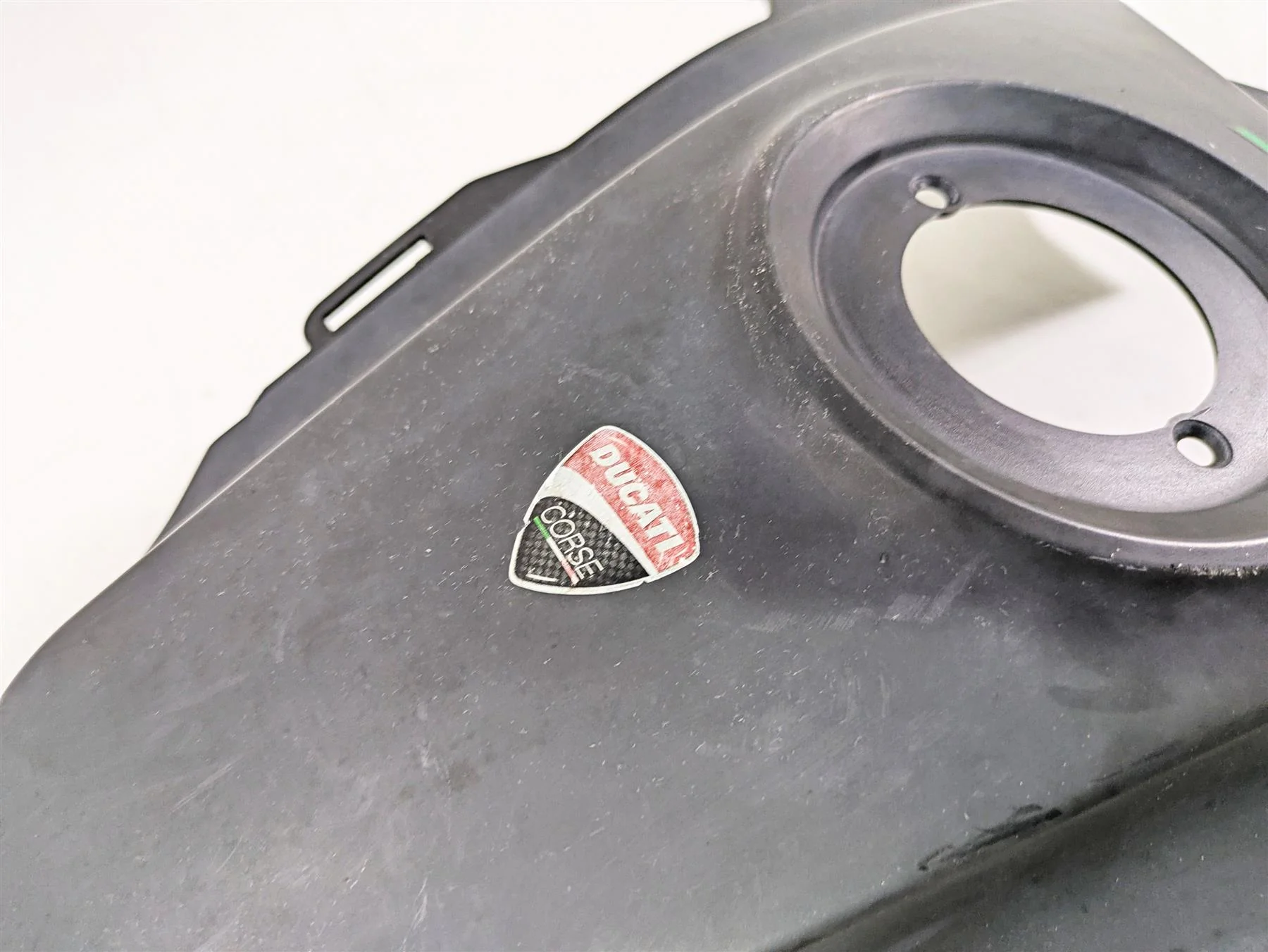 2013 Ducati Hypermotard 821 SP Center Fuel Tank Fairing Cover 48015671B - Image 9