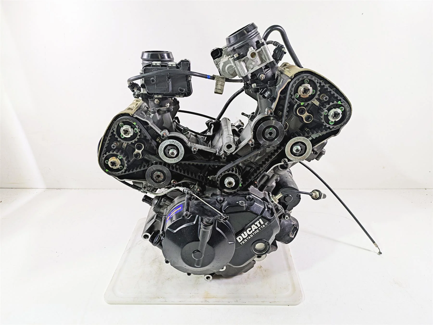 2013 Ducati Hypermotard 821 SP Engine Motor Tranny Throttle Bodies 22k 22522731A - Image 4