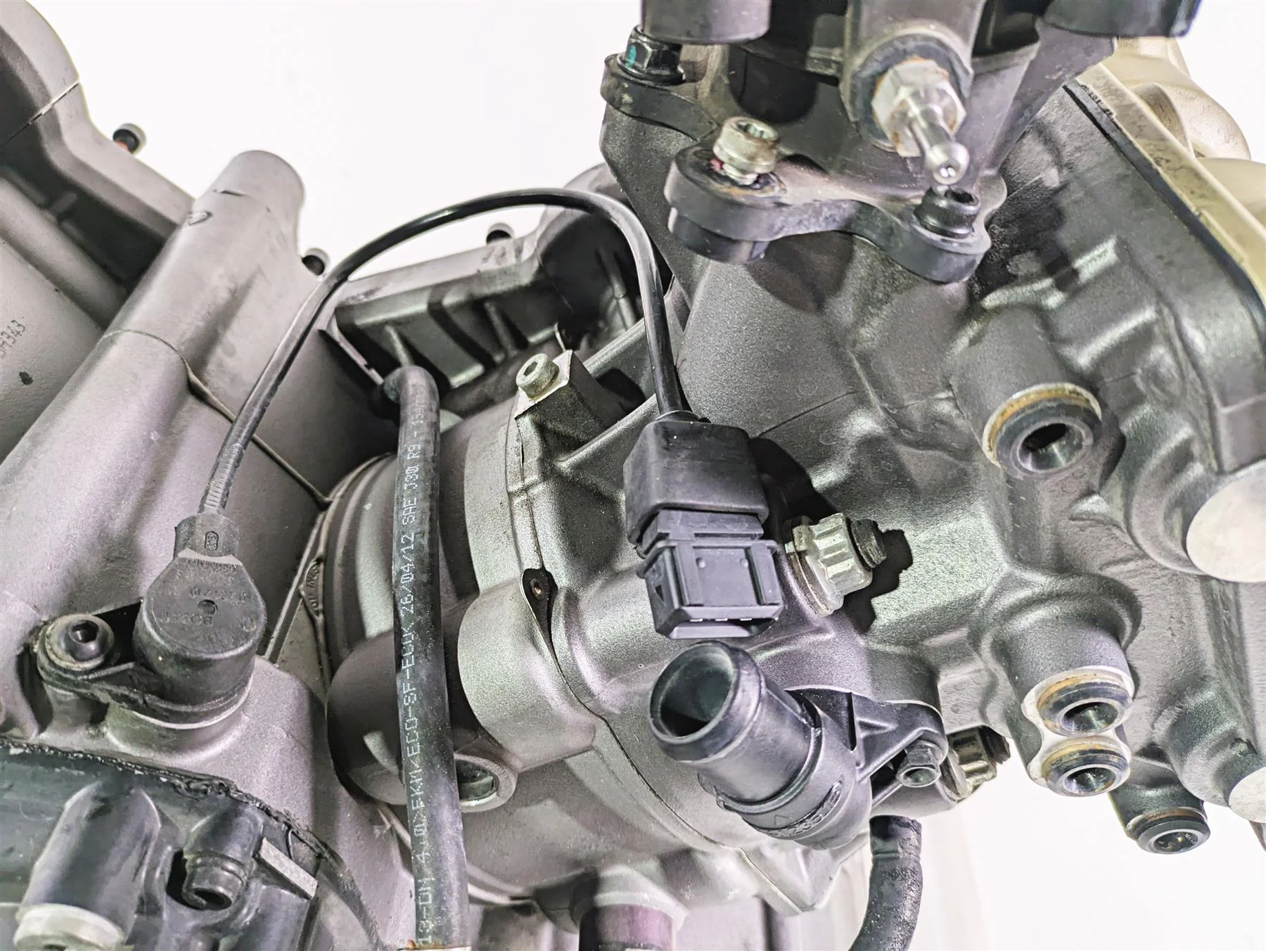 2013 Ducati Hypermotard 821 SP Engine Motor Tranny Throttle Bodies 22k 22522731A - Image 8