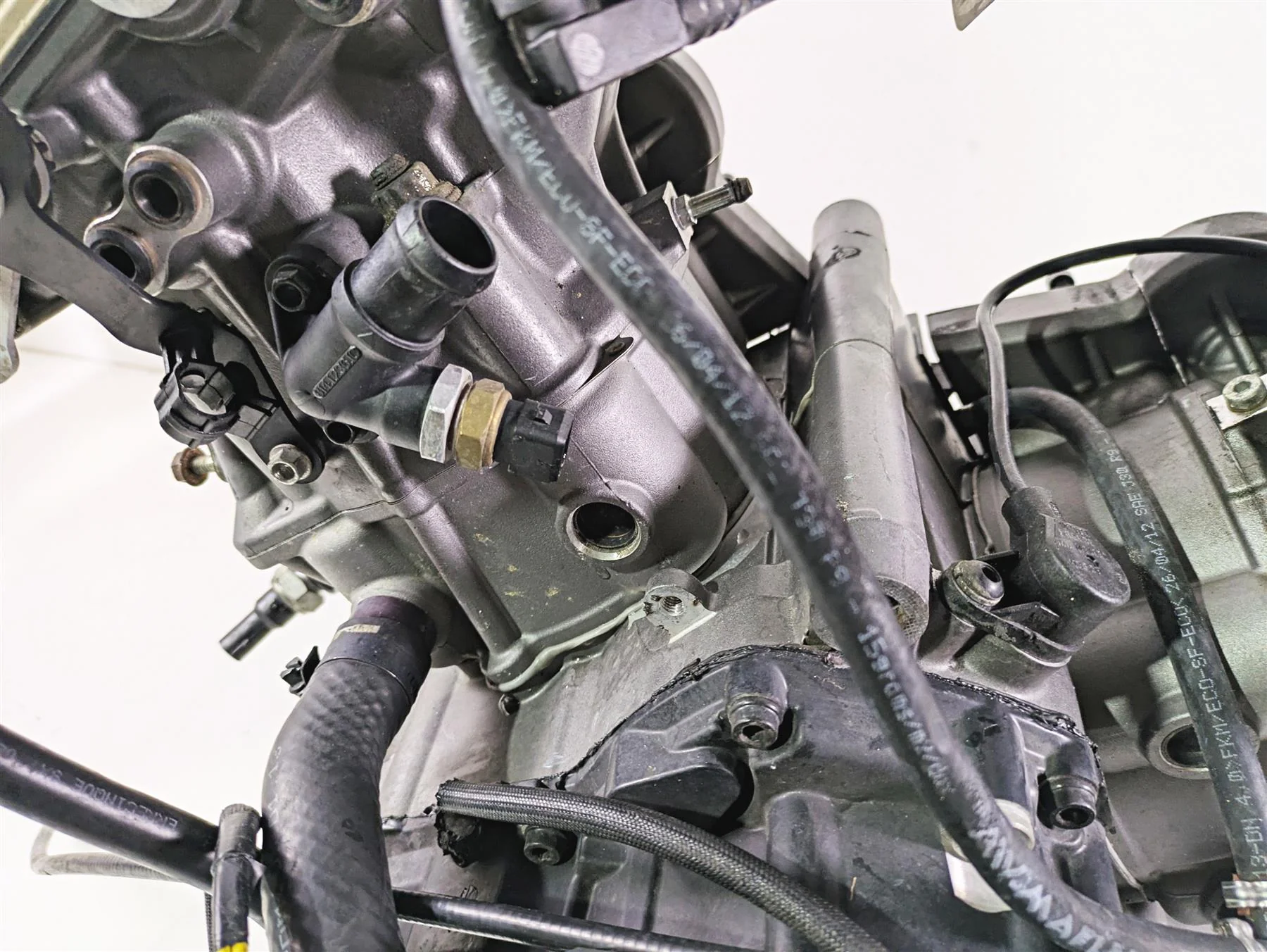 2013 Ducati Hypermotard 821 SP Engine Motor Tranny Throttle Bodies 22k 22522731A - Image 9