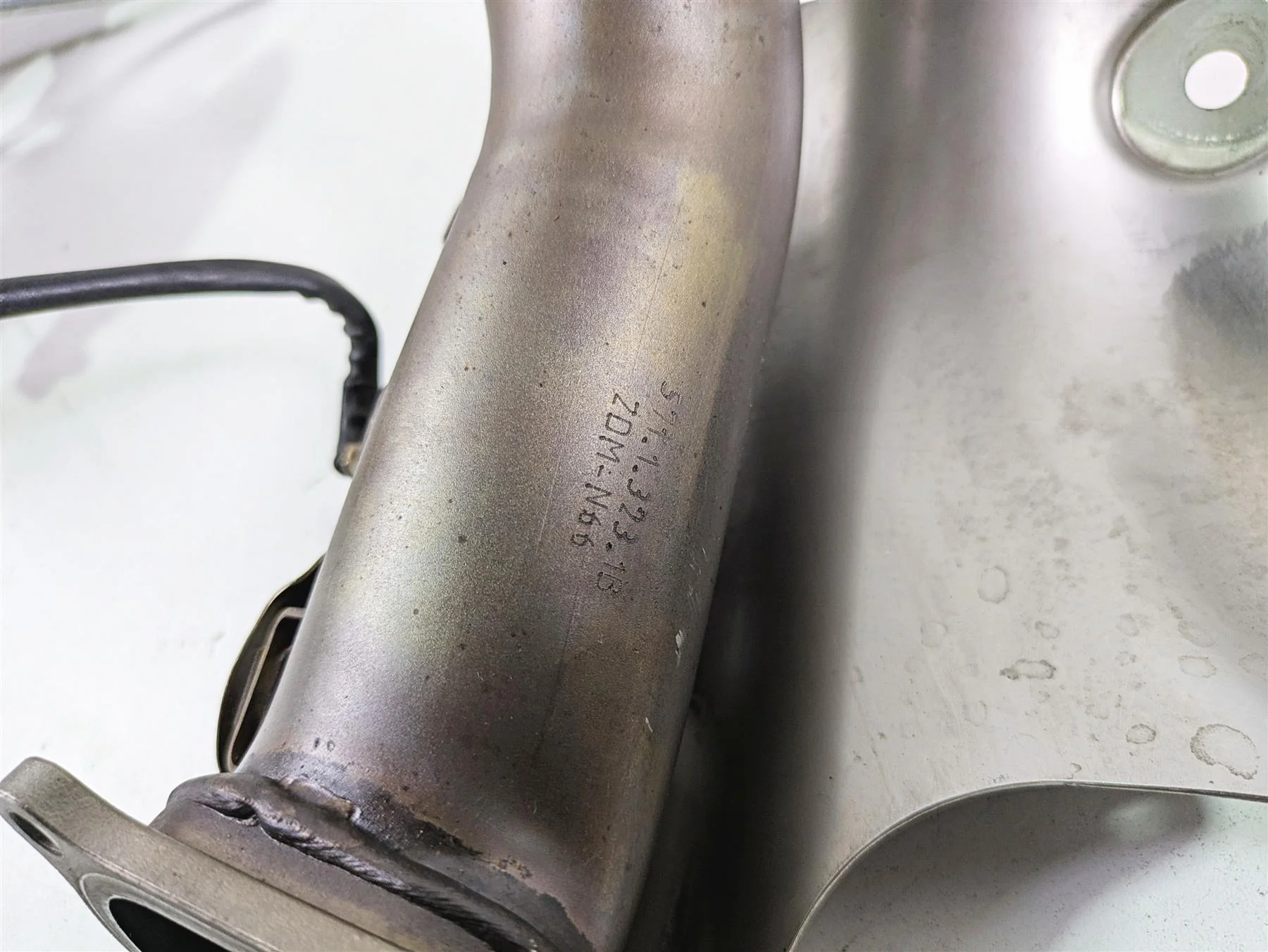 2013 Ducati Hypermotard 821 SP Exhaust Header Pipe & Servo Set 57013292B - Image 11