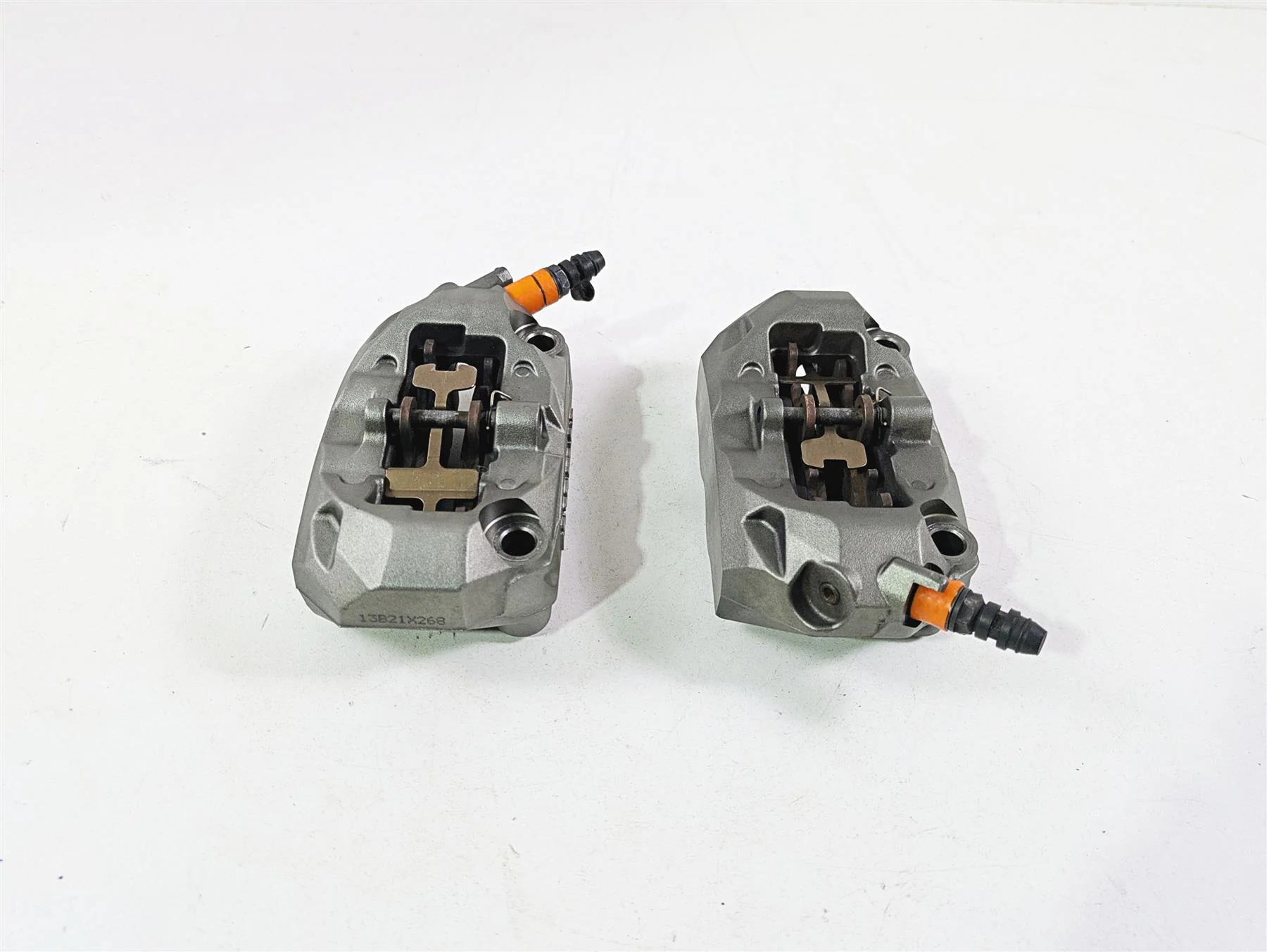 2013 Ducati Hypermotard 821 SP Front Brembo Brake Caliper Set 100mm 61041292C - Image 4