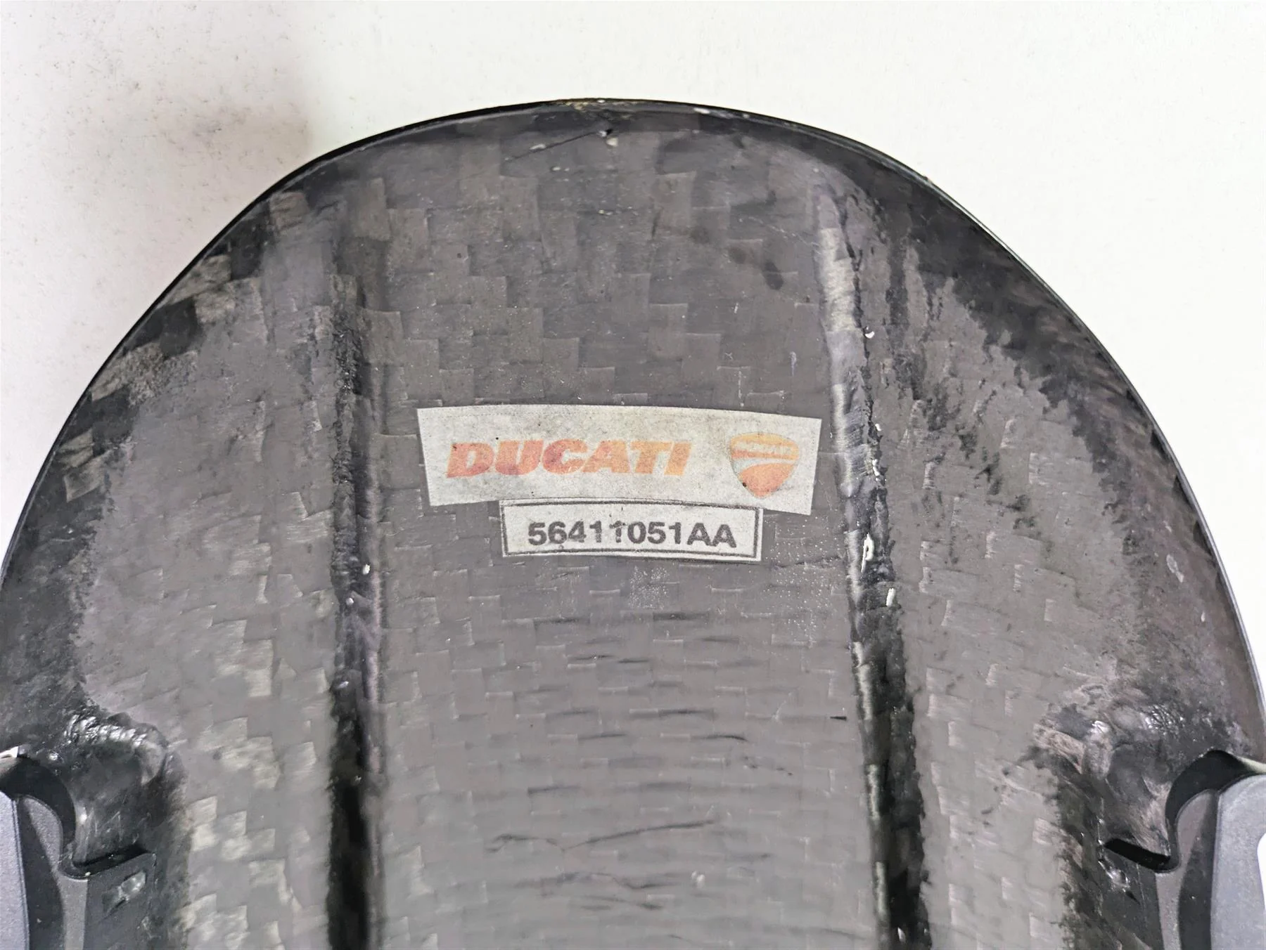 2013 Ducati Hypermotard 821 SP Lower Front Fender Carbon Fiber 56411051AA - Image 10