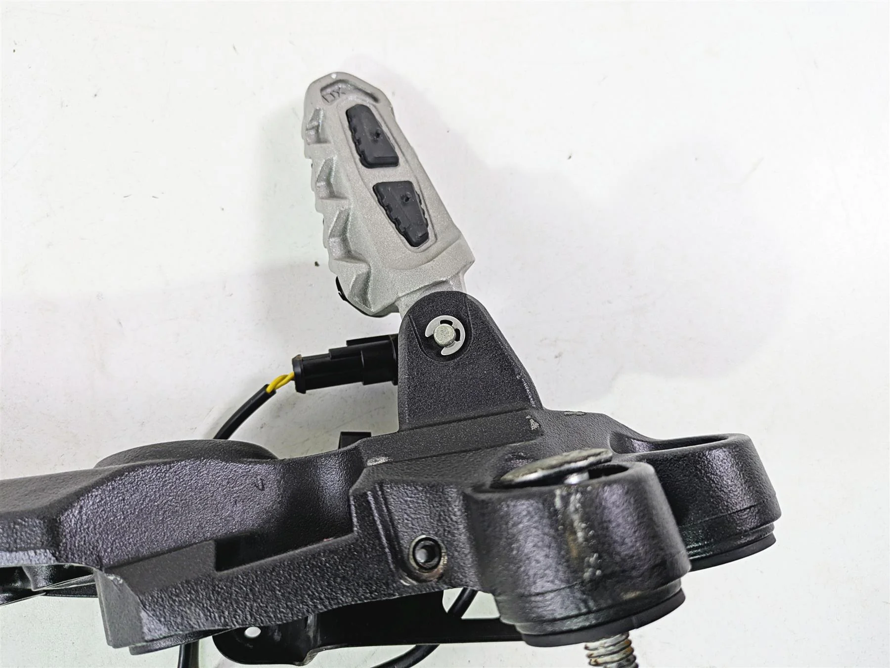 2013 Ducati Hypermotard 821 SP Right Foot Peg Bracket Mount 82412101CA - Image 9