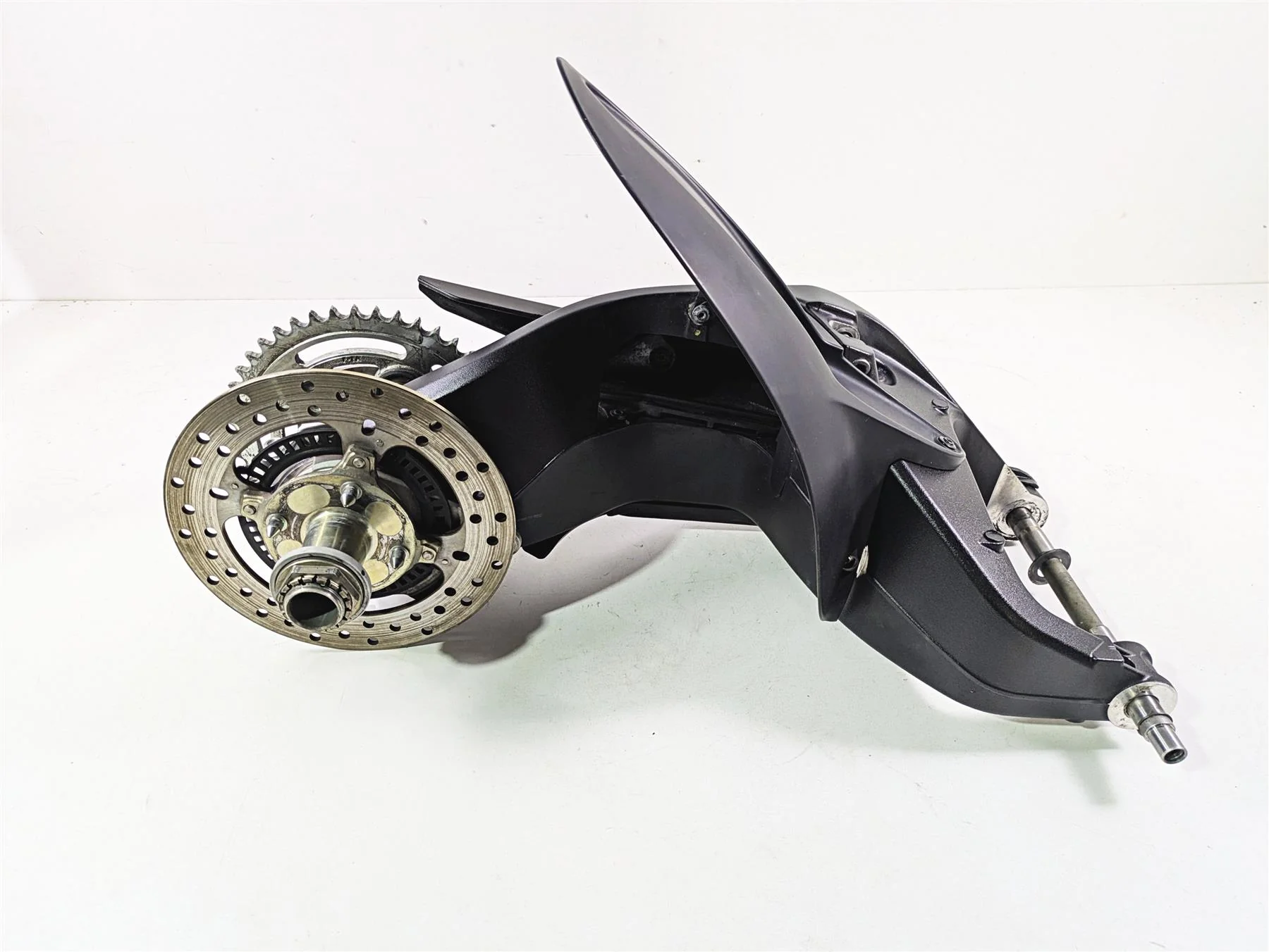 2013 Ducati Hypermotard 821 SP Straight Rear Swingarm & Axle 37010911B - Image 3