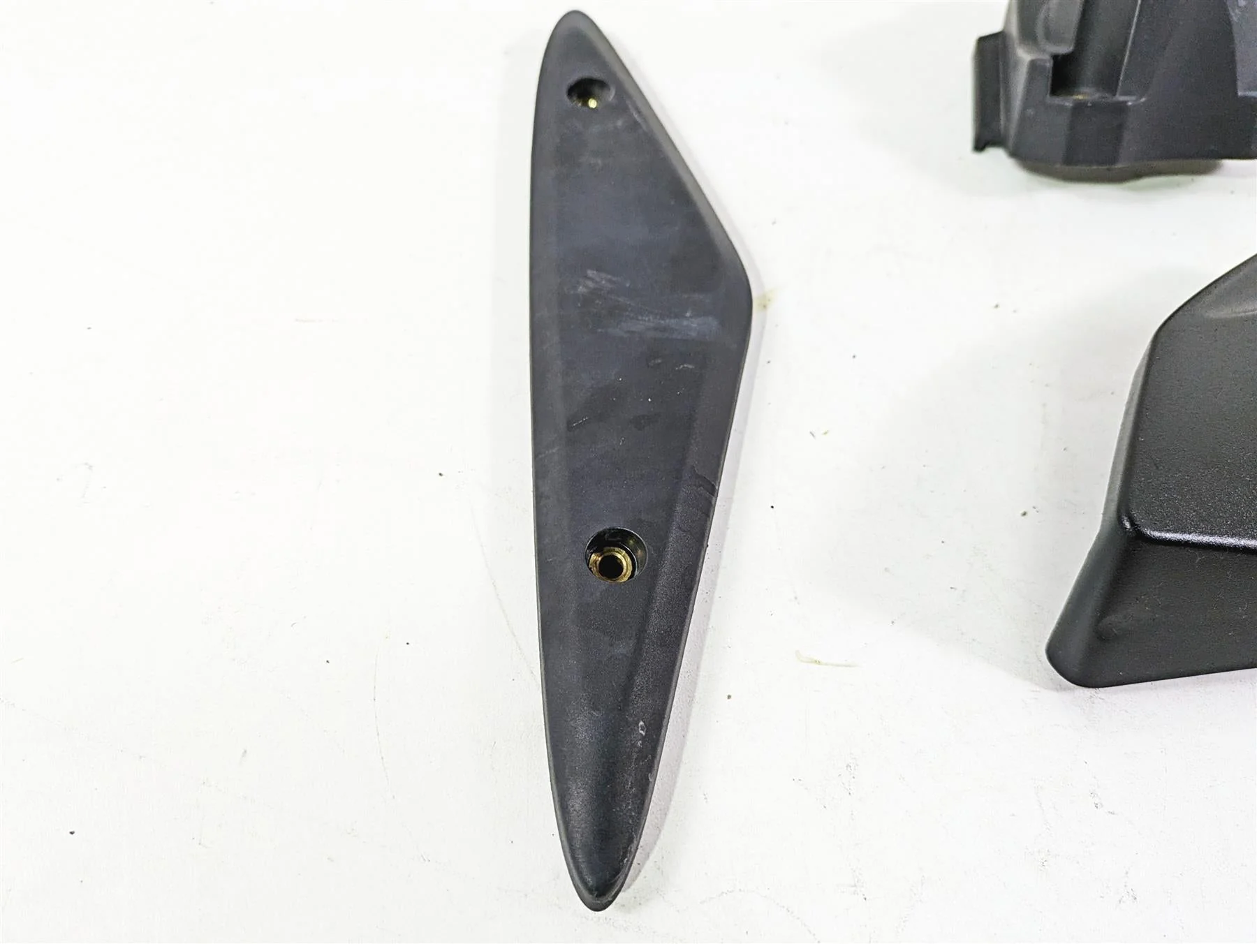 2013 Ducati Hyperstrada 821 Black Molded Infill Ignition Cover Fairing Set - Image 4