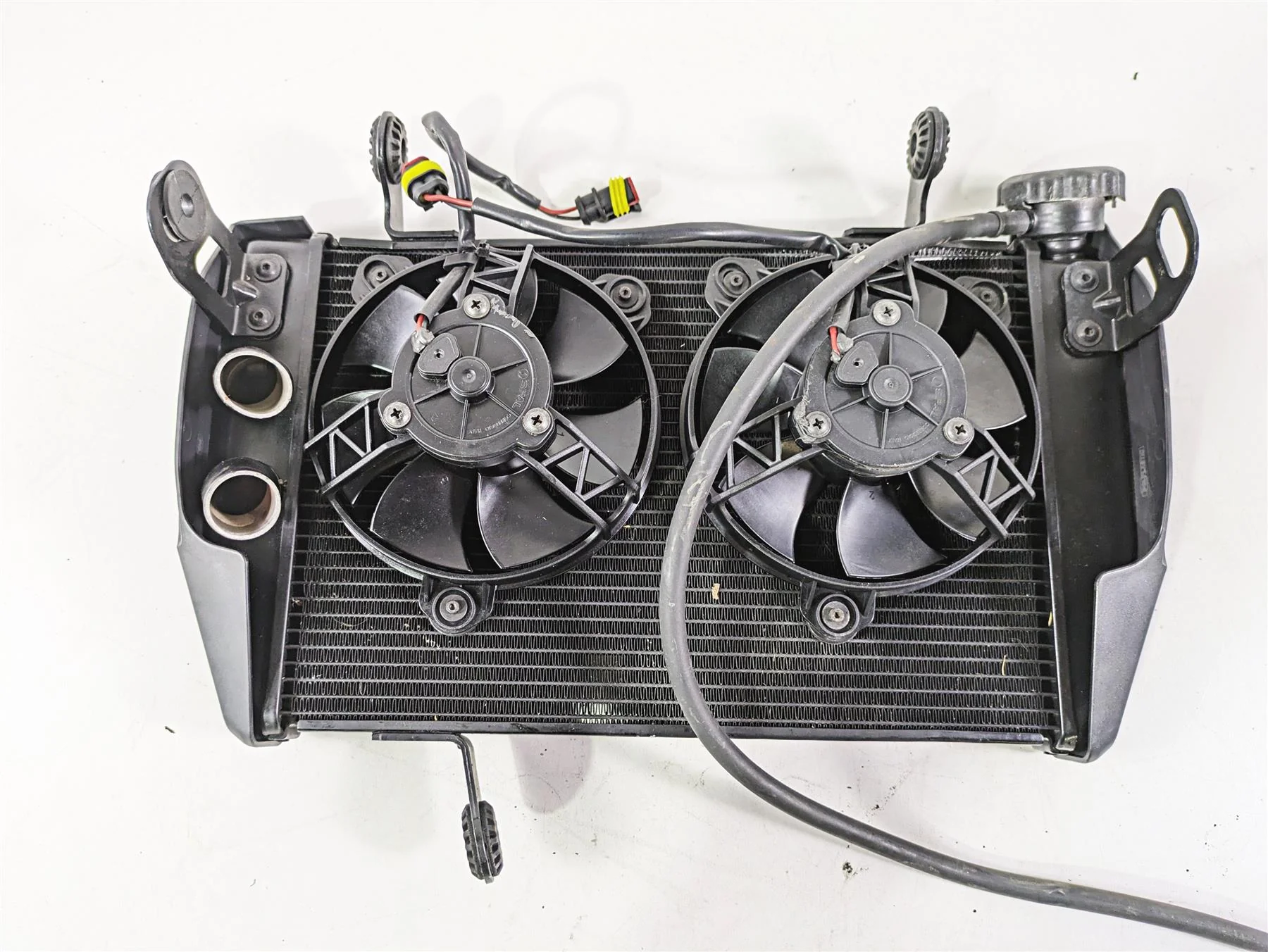 2013 Ducati Hyperstrada 821 Radiator Fans Reservoir Hoses Set -Read 54840981D - Image 5