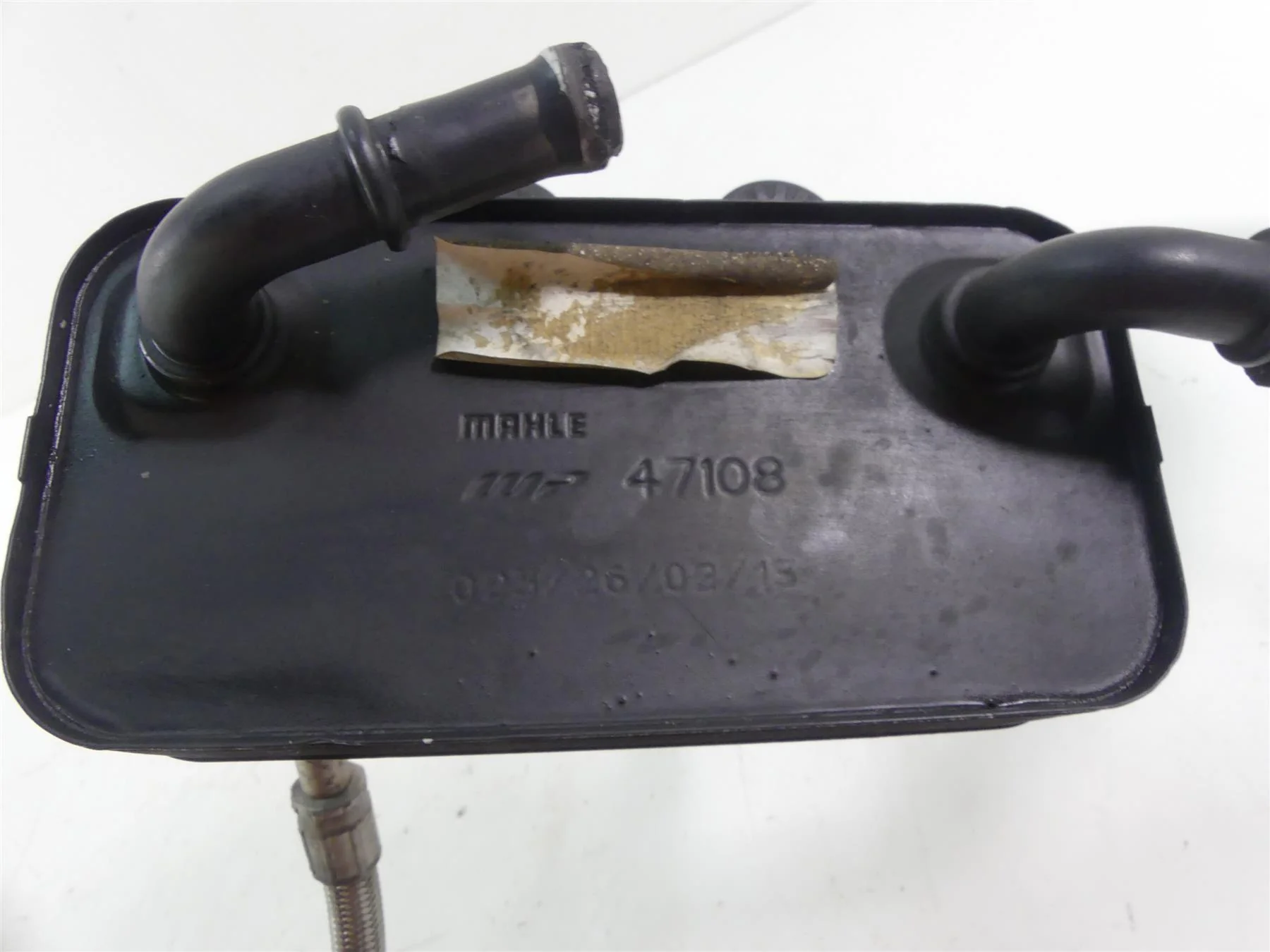 2013 Ducati Streetfighter 848 Oil Cooler Heat Exchanger & Lines Hoses 54710011A - Image 2