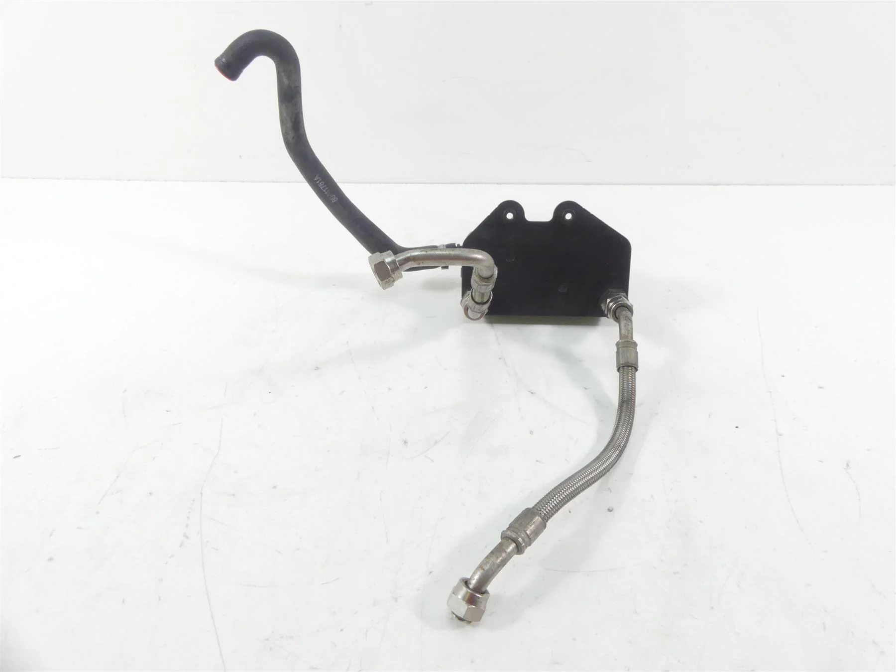 2013 Ducati Streetfighter 848 Oil Cooler Heat Exchanger & Lines Hoses 54710011A - Image 4