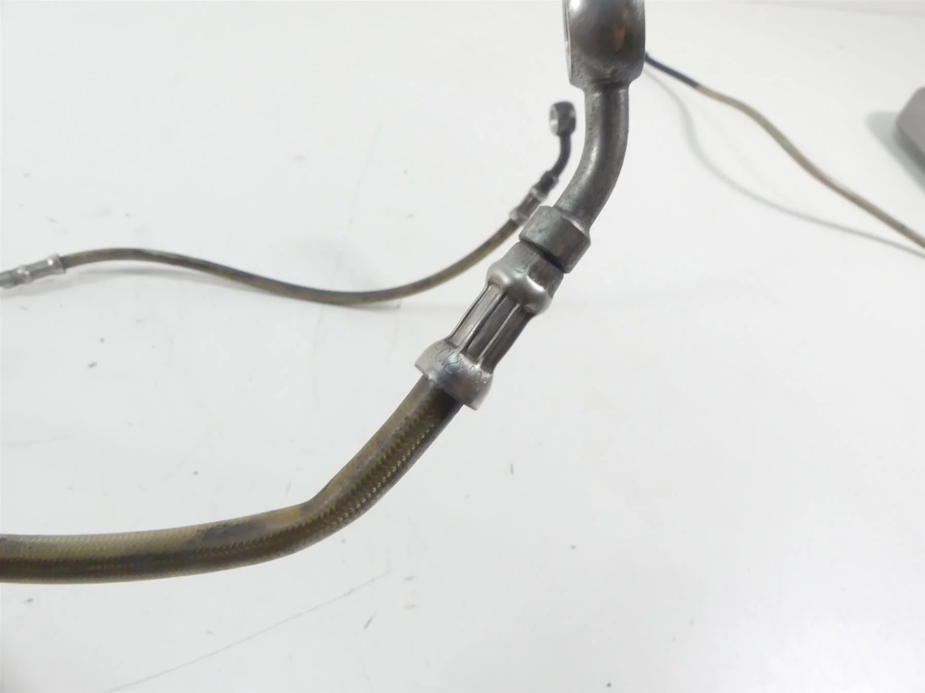 2013 Harley Davidson VRSCF Muscle Front Abs Brake Line Set 42021-09 42022-09A - Image 7