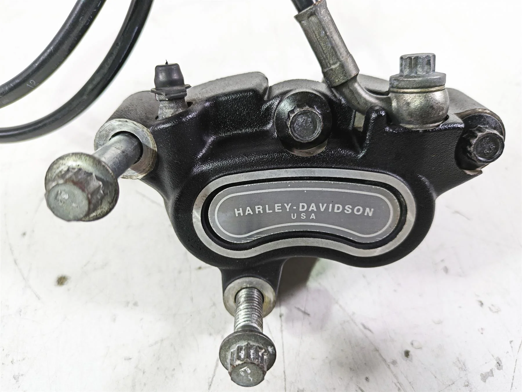 2013 Harley FXDWG Dyna Wide Glide Front Brake Caliper + Line - Read 41300001 - Image 6