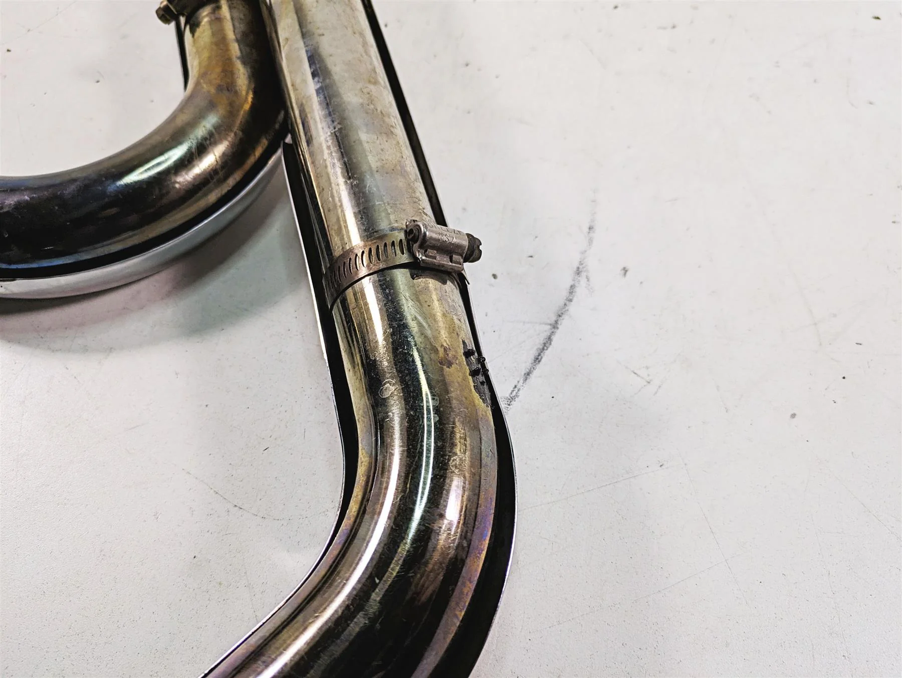 Harley Davison Softail Oem 2 into 1 Exhaust Pipe System Kit -NO O2 Ports 65120-97 - Image 11