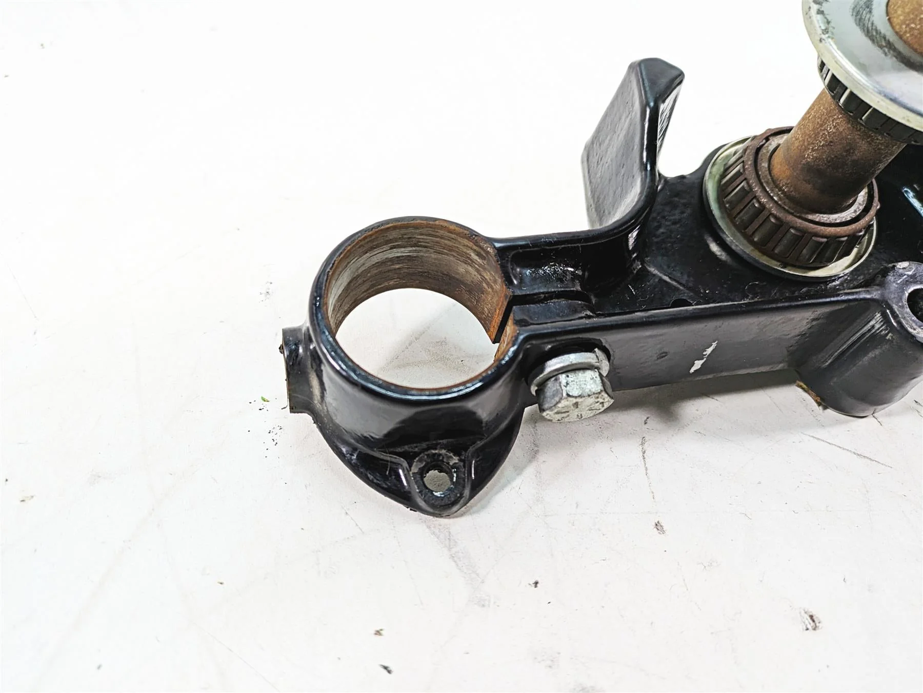 2013 Harley Softail FLSTFB Fat Boy Lo Upper Lower Triple Tree Set 45605-00A - Image 6