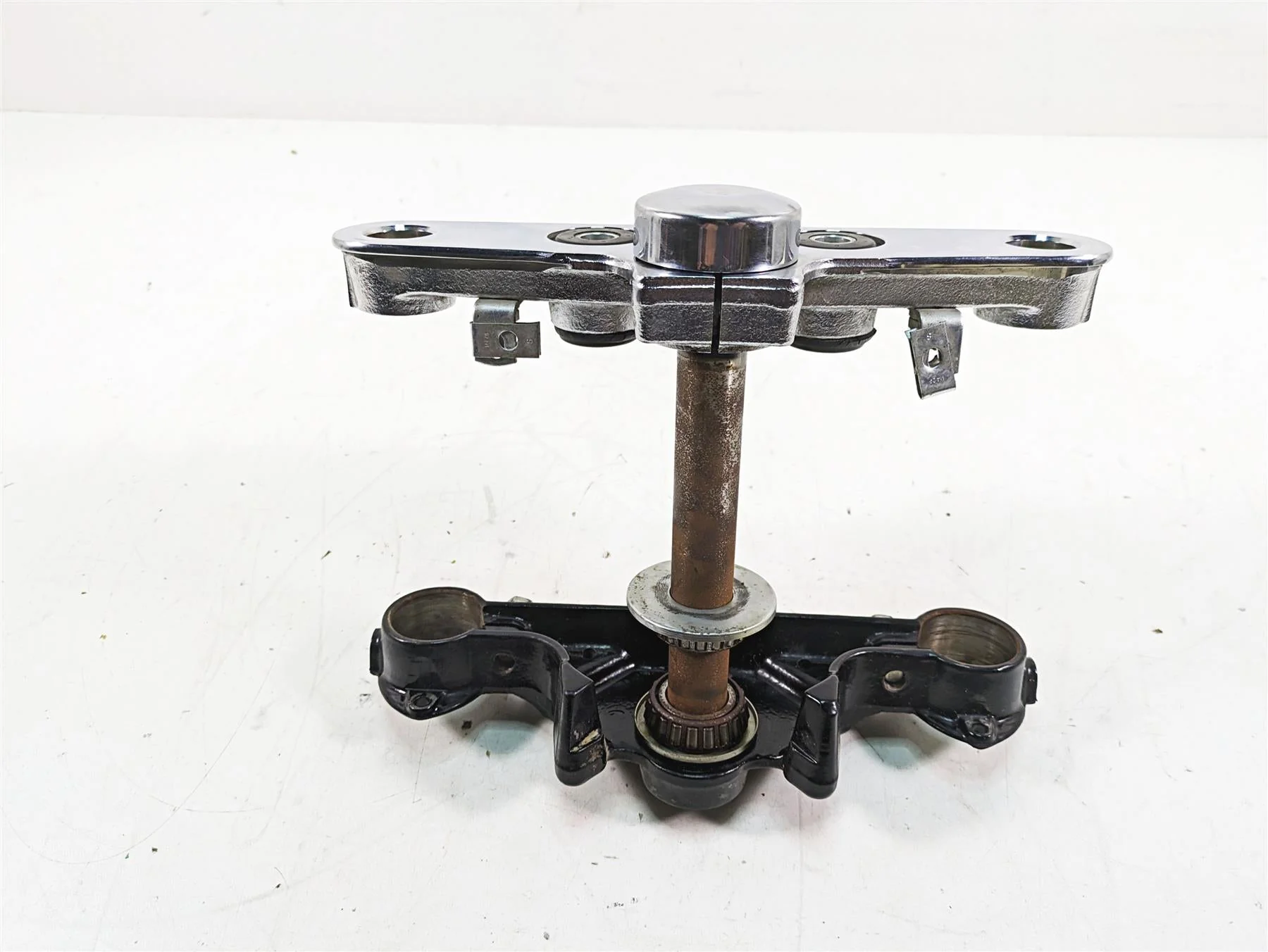 2013 Harley Softail FLSTFB Fat Boy Lo Upper Lower Triple Tree Set 45605-00A - Image 8