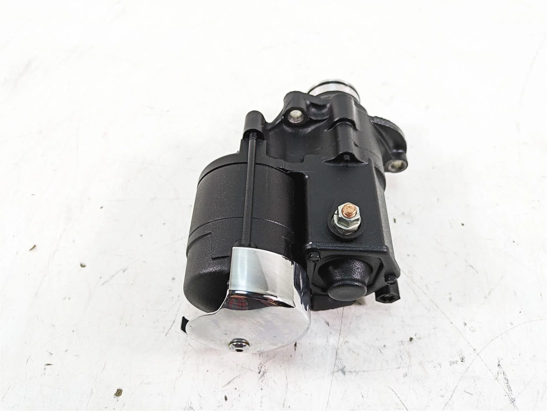 2013 Harley Touring FLHX Street Glide Engine Starter Motor + Cover 31618-06A - Image 4