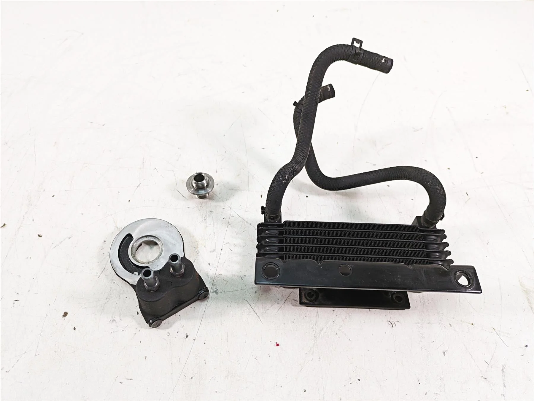 2013 Harley Touring FLHX Street Glide Oil Cooler & Flange Adapter Set 63083-11A