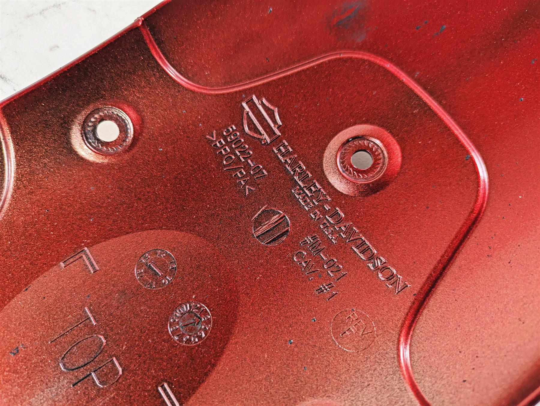 2013 Harley VRSCDX Night Rod Sp Front Fender Ember Red Sunglo 59022-07 - Image 11