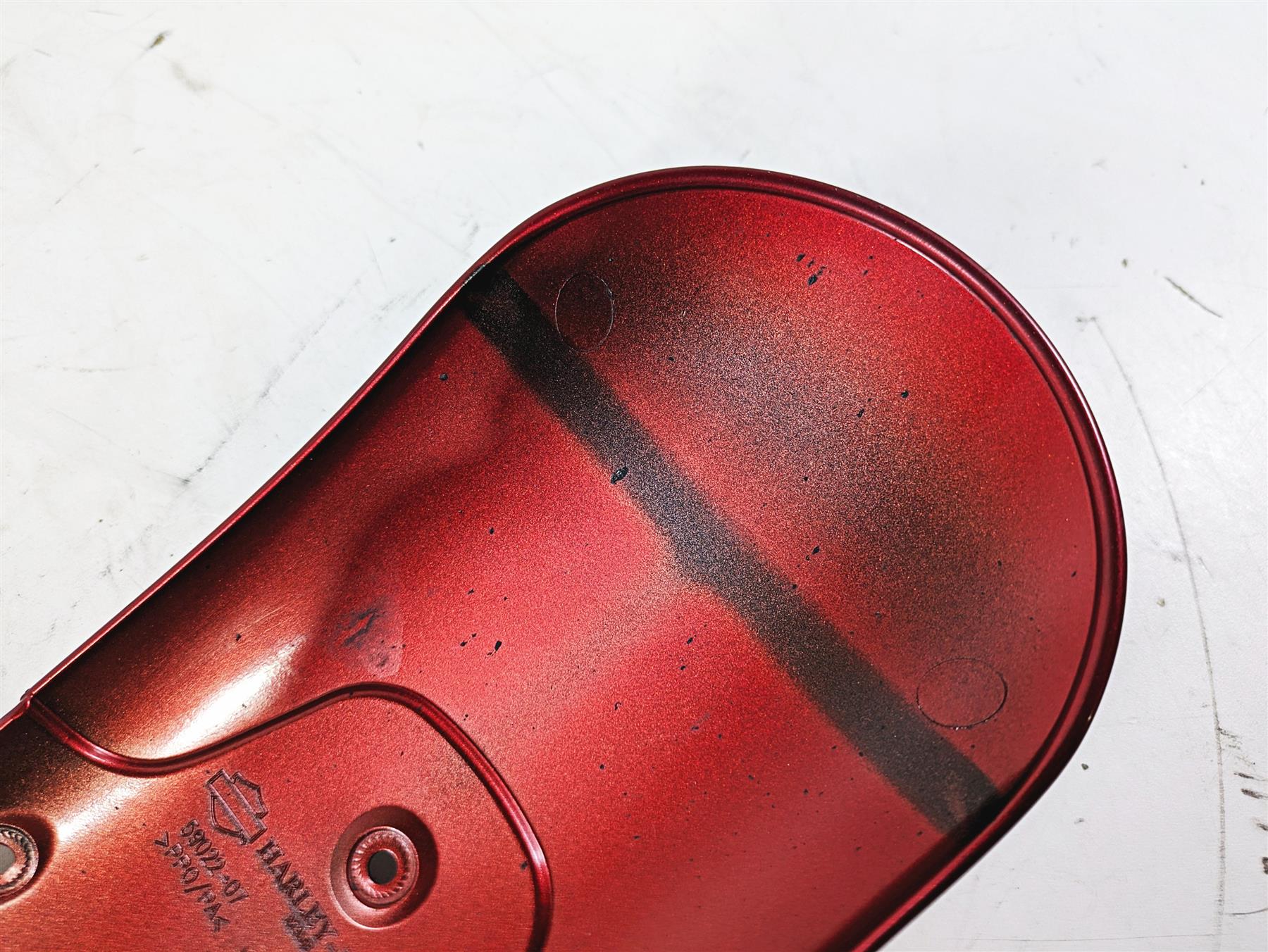2013 Harley VRSCDX Night Rod Sp Front Fender Ember Red Sunglo 59022-07 - Image 12