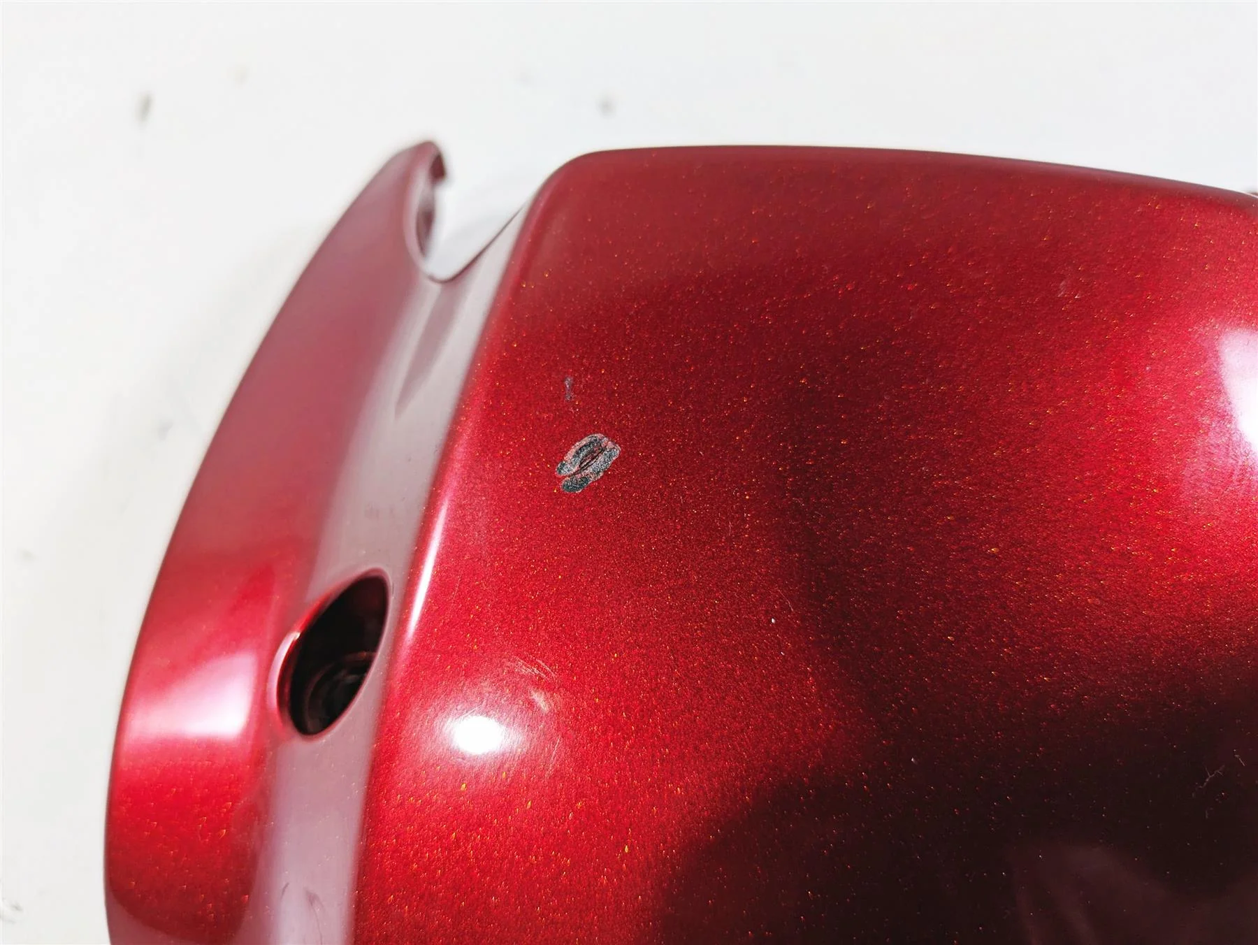 2013 Harley VRSCDX Night Rod Sp Headlight Visor Cover  Red Sunglo 67700030 - Image 6