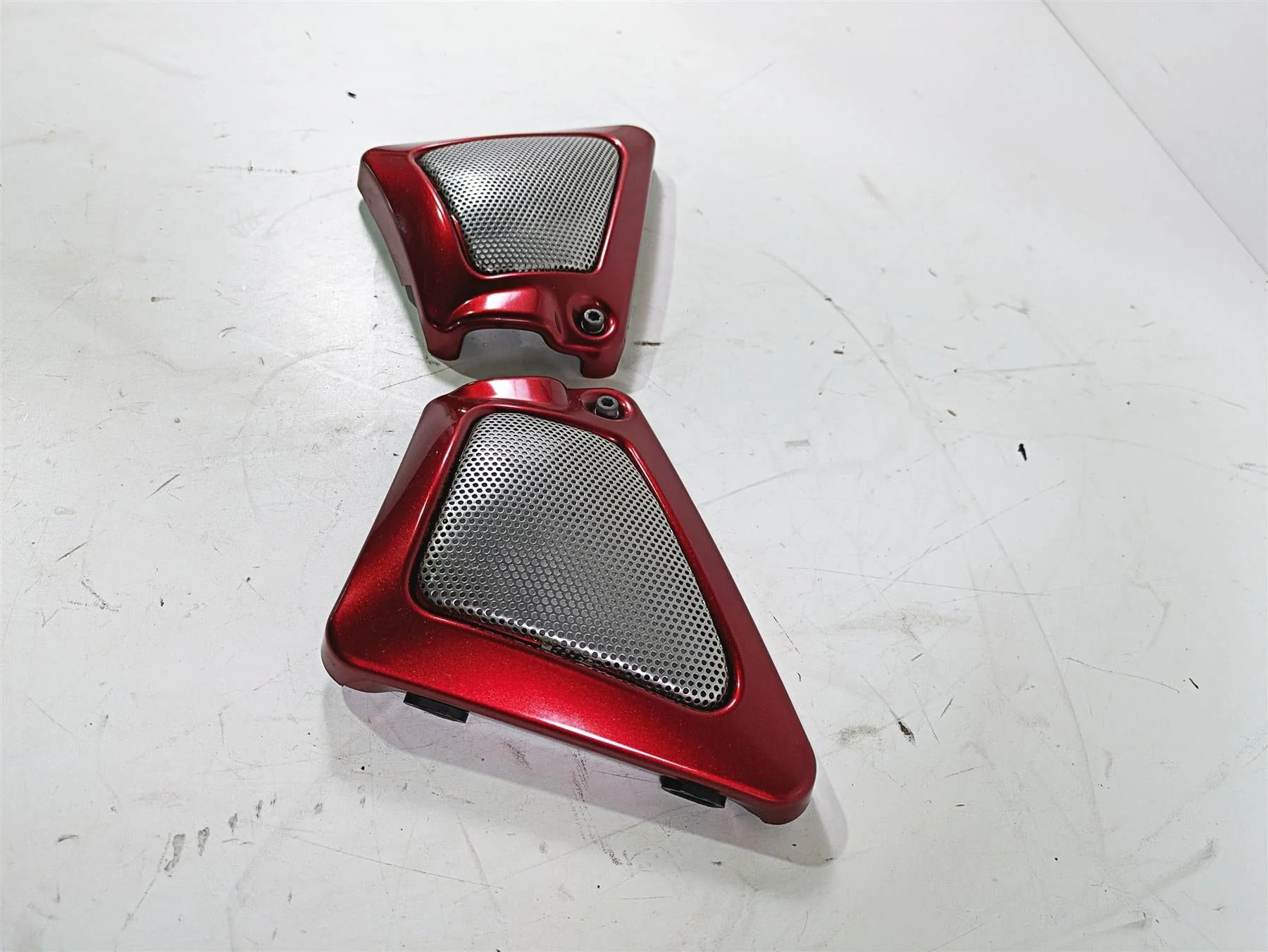 2013 Harley VRSCDX Night Rod Sp Neck Cover Set Ember Red Sunglo 66297-07 - Image 3