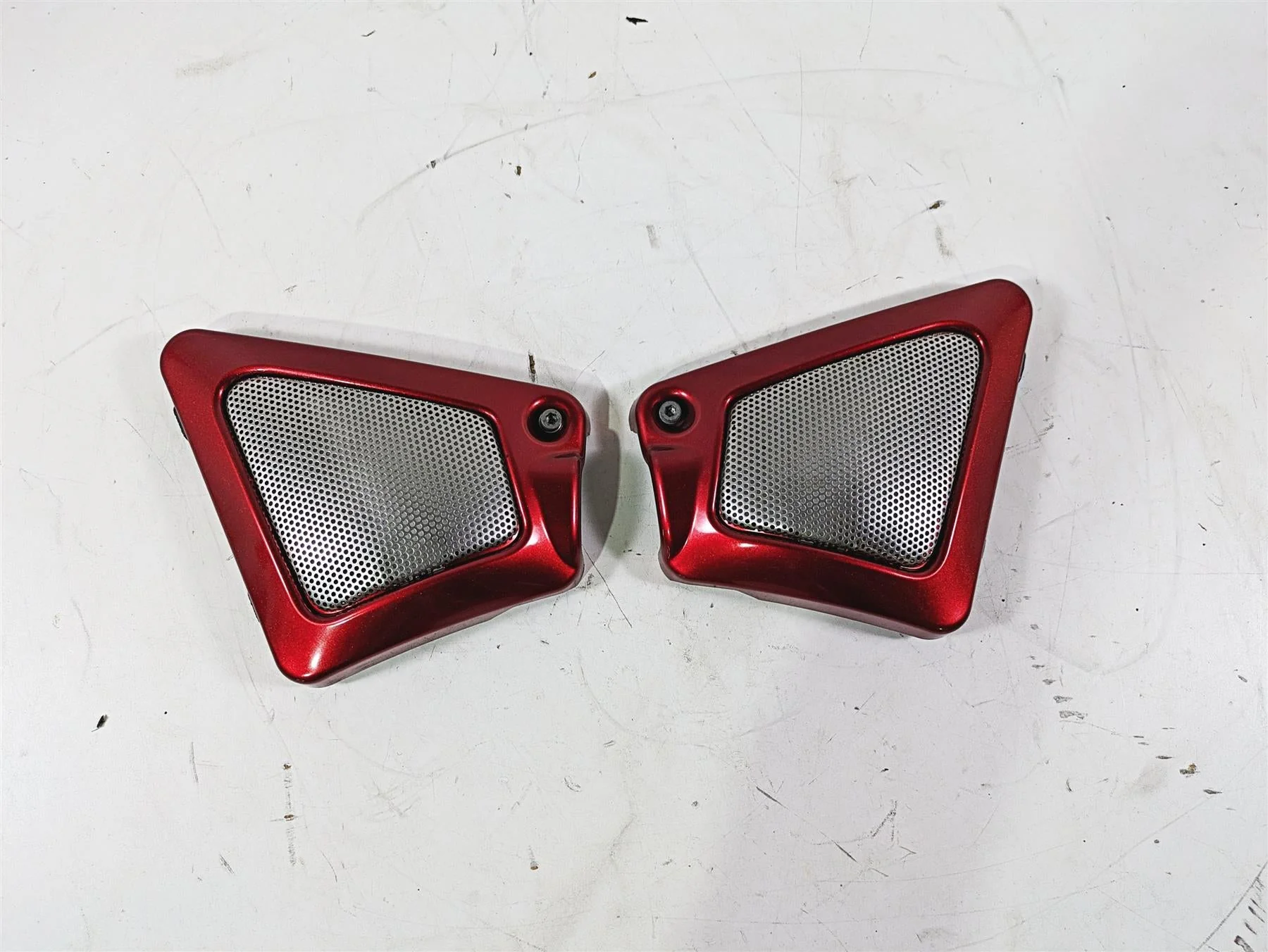 2013 Harley VRSCDX Night Rod Sp Neck Cover Set Ember Red Sunglo 66297-07 - Image 4