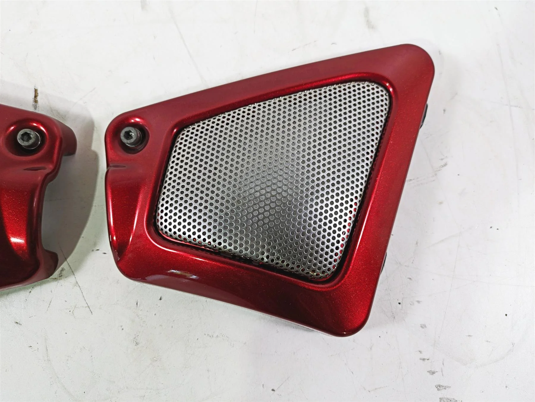 2013 Harley VRSCDX Night Rod Sp Neck Cover Set Ember Red Sunglo 66297-07 - Image 5